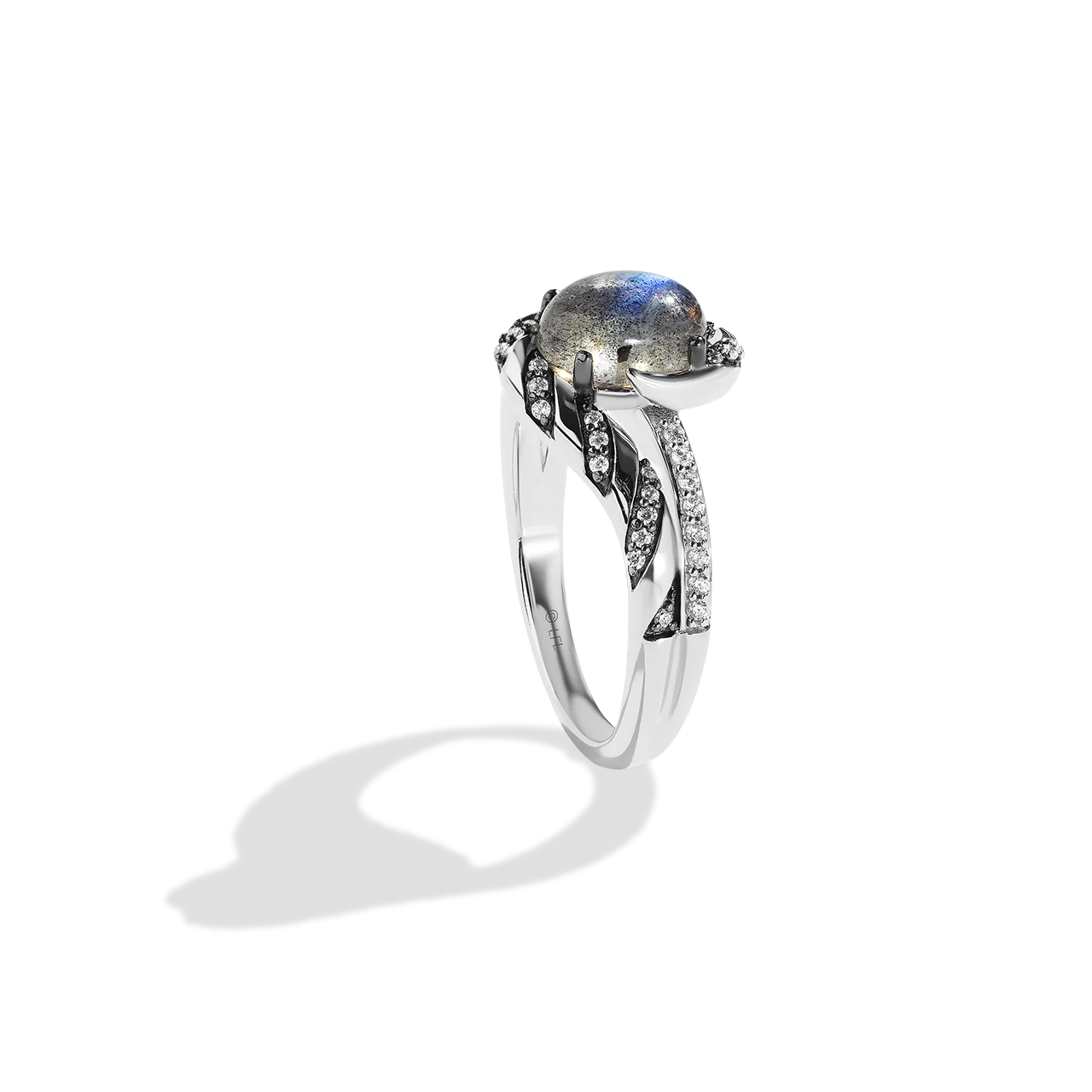 AHSOKA TANO™ WOMEN'S RING 1/5 CT.TW. Diamonds and Blue Labradorite, Sterling Silver - Image 2
