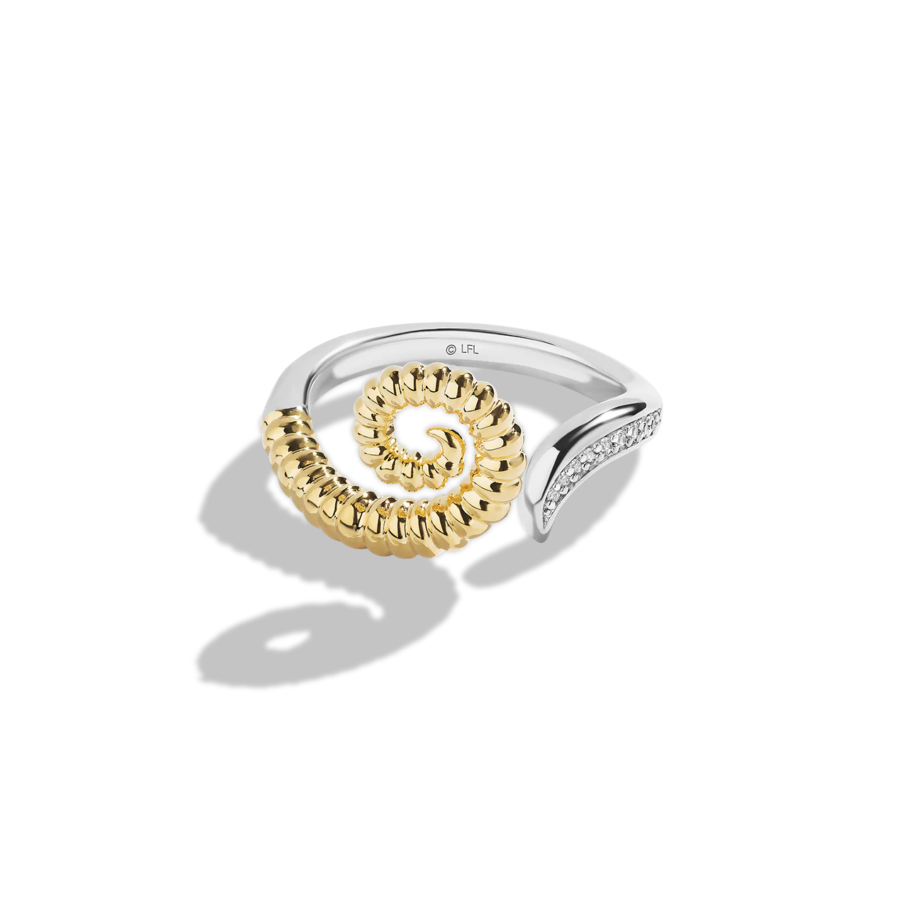 BANTHA™ WOMEN'S RING Diamond Accent, Sterling Silver and 10K Yellow Gold