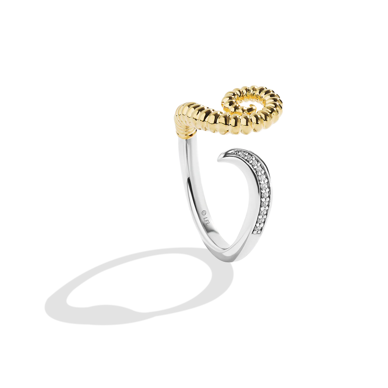 BANTHA™ WOMEN'S RING Diamond Accent, Sterling Silver and 10K Yellow Gold - Image 2