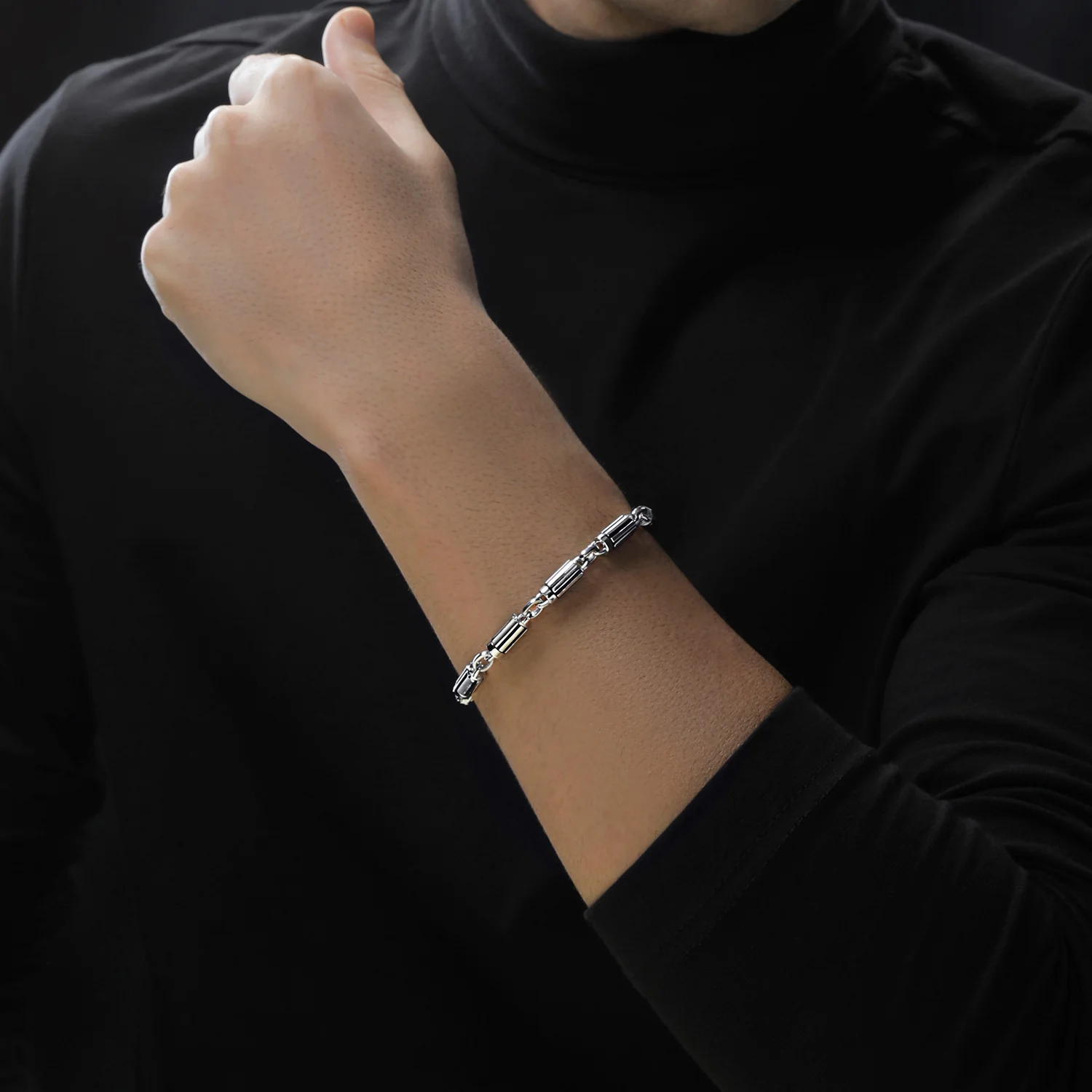 DARK ARMOR MEN'S BRACELET, Sterling Silver - Image 2