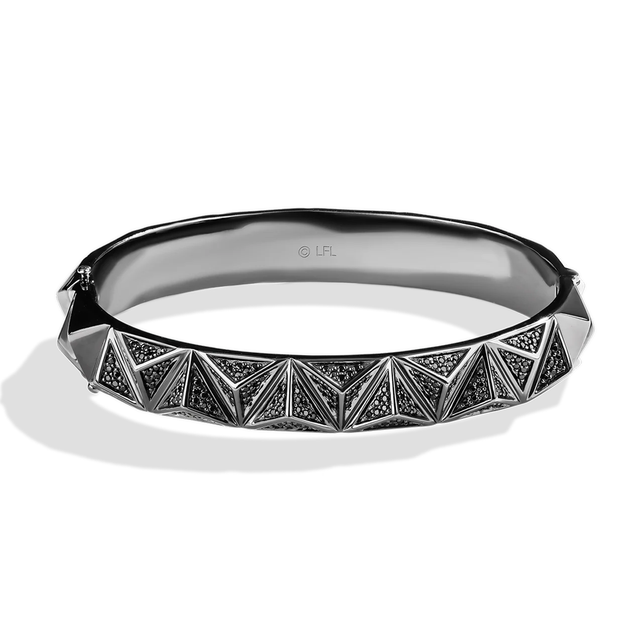 DARK ARMOR WOMEN'S BRACELET 1 CT.TW. Black Diamonds Silver with Black Rhodium