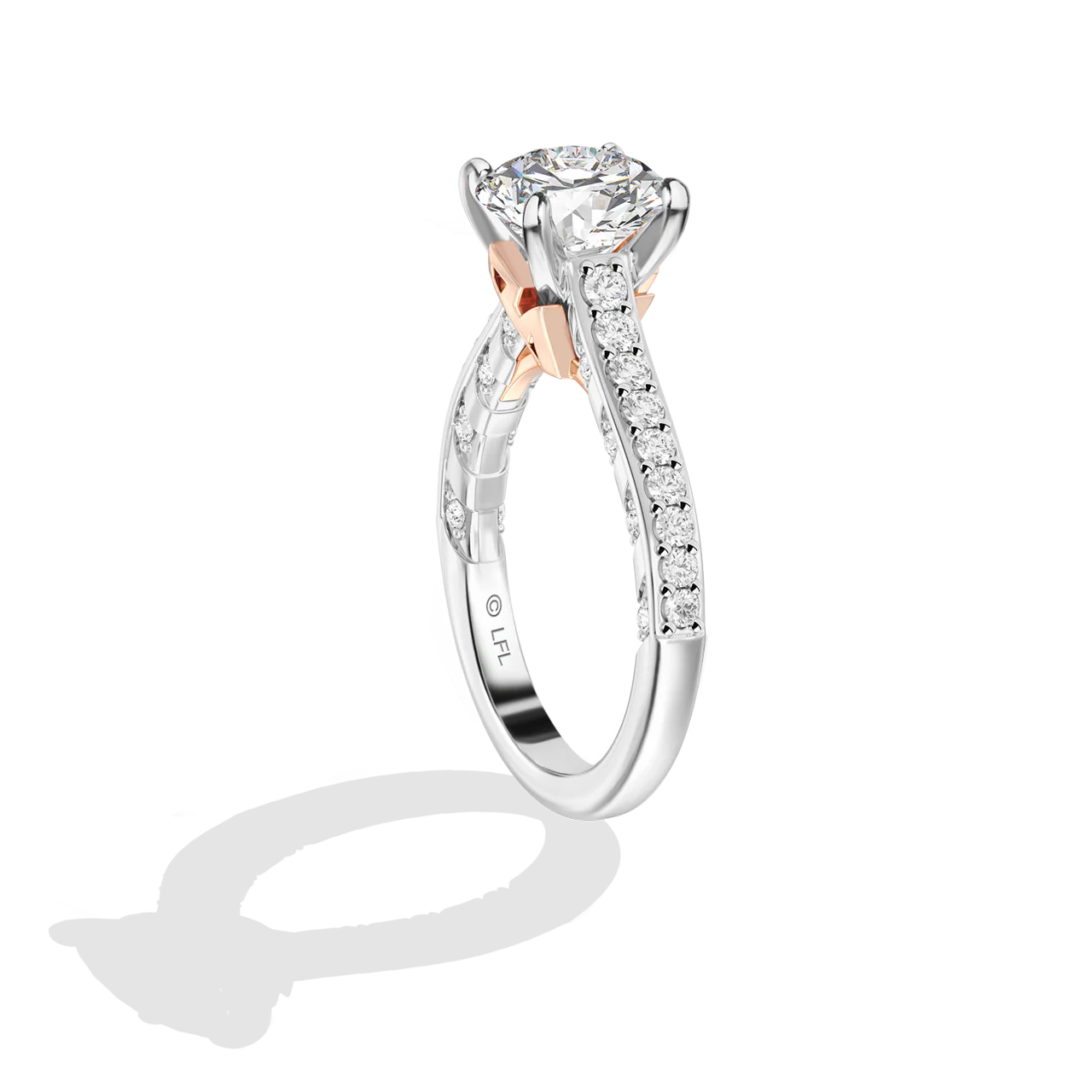 GALAXY STAR LAB GROWN DIAMONDS AHSOKA TANO 14K Gold Women's Engagement Ring - Image 12