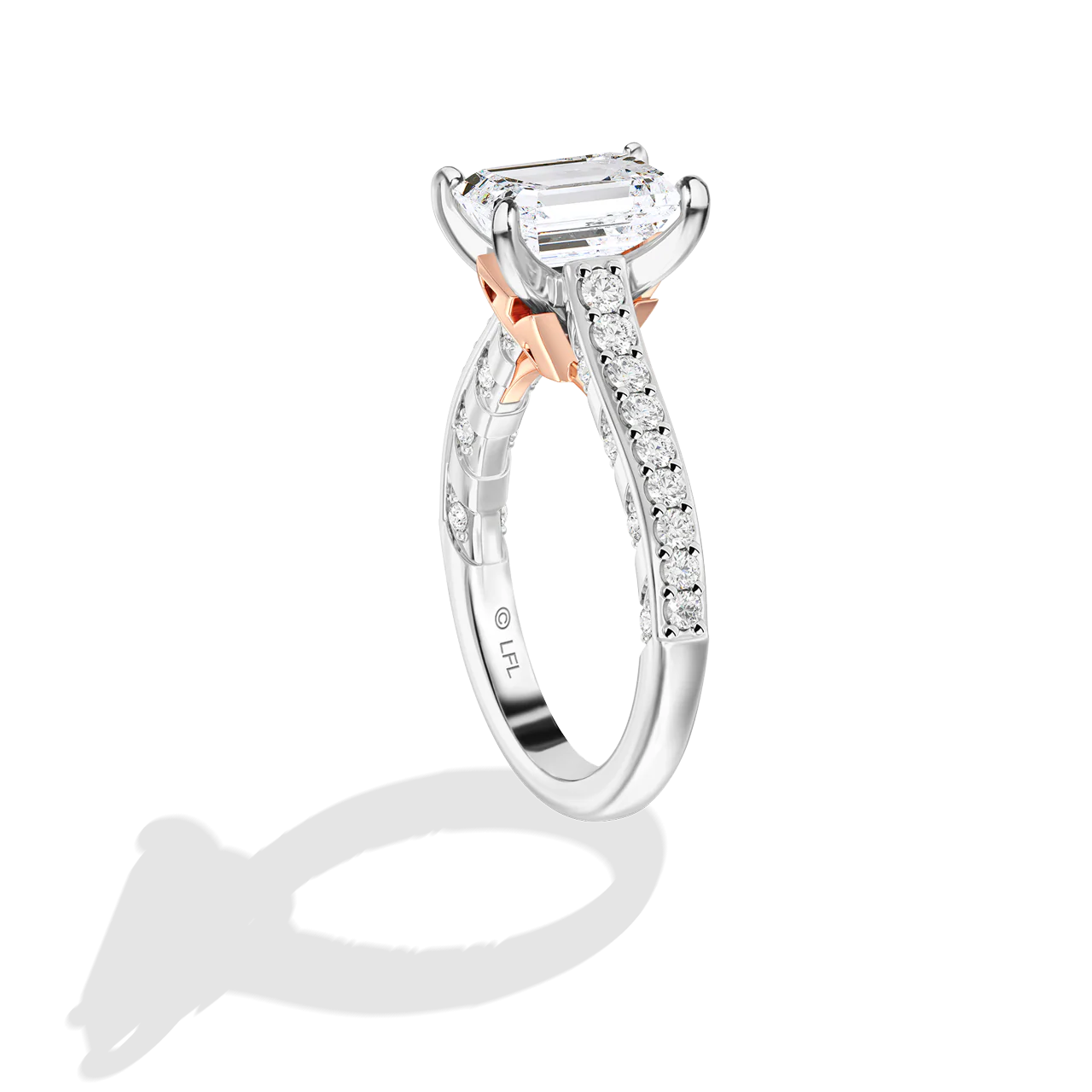 GALAXY STAR LAB GROWN DIAMONDS AHSOKA TANO 14K Gold Women's Engagement Ring - Image 13