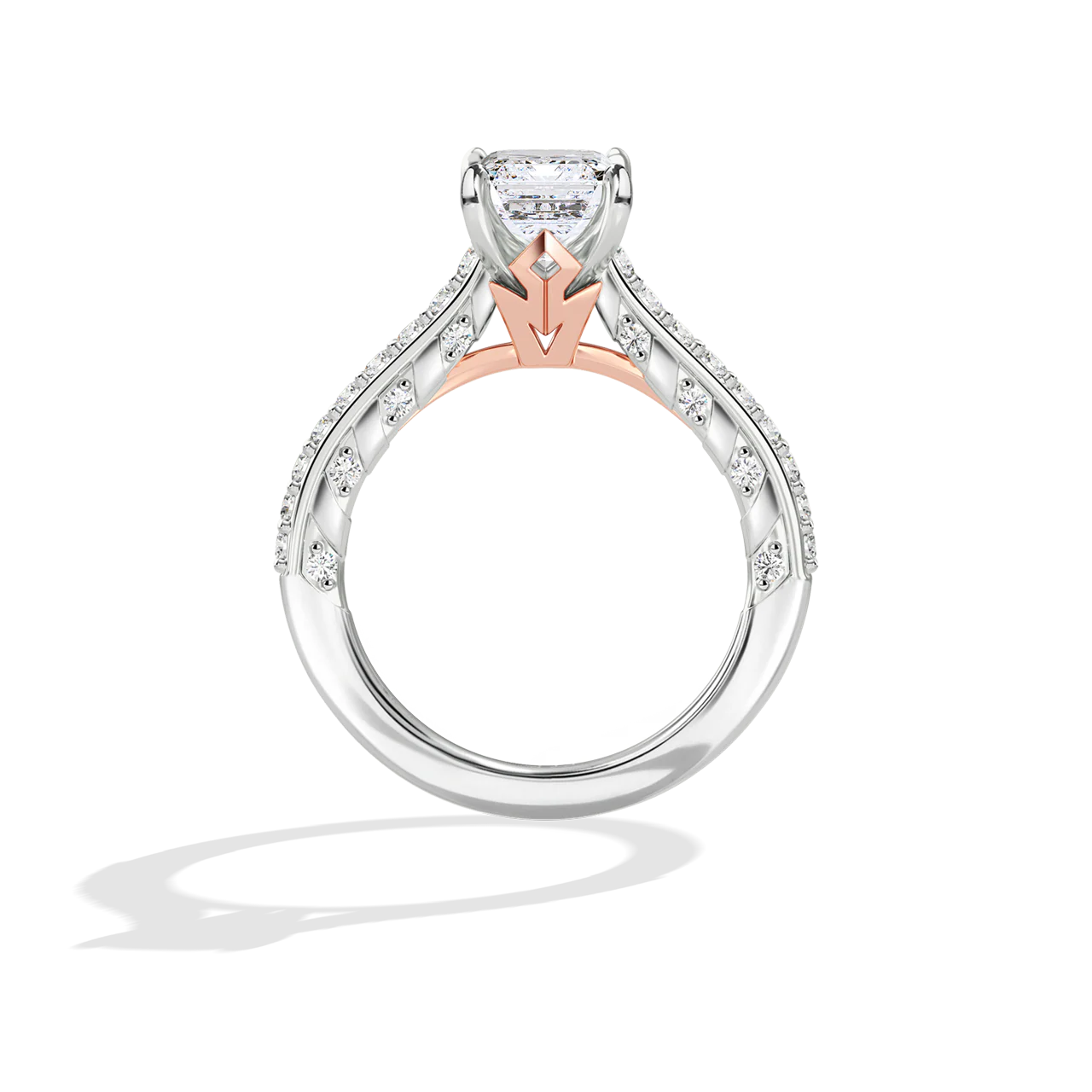 GALAXY STAR LAB GROWN DIAMONDS AHSOKA TANO 14K Gold Women's Engagement Ring - Image 14