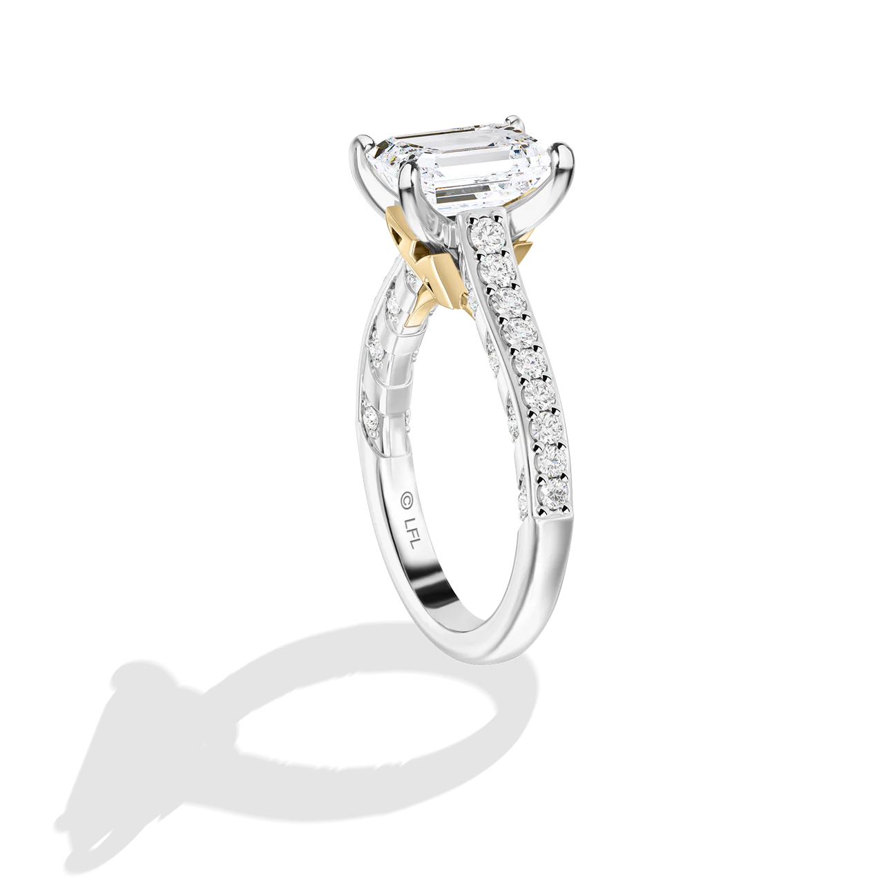 GALAXY STAR LAB GROWN DIAMONDS AHSOKA TANO 14K Gold Women's Engagement Ring - Image 16