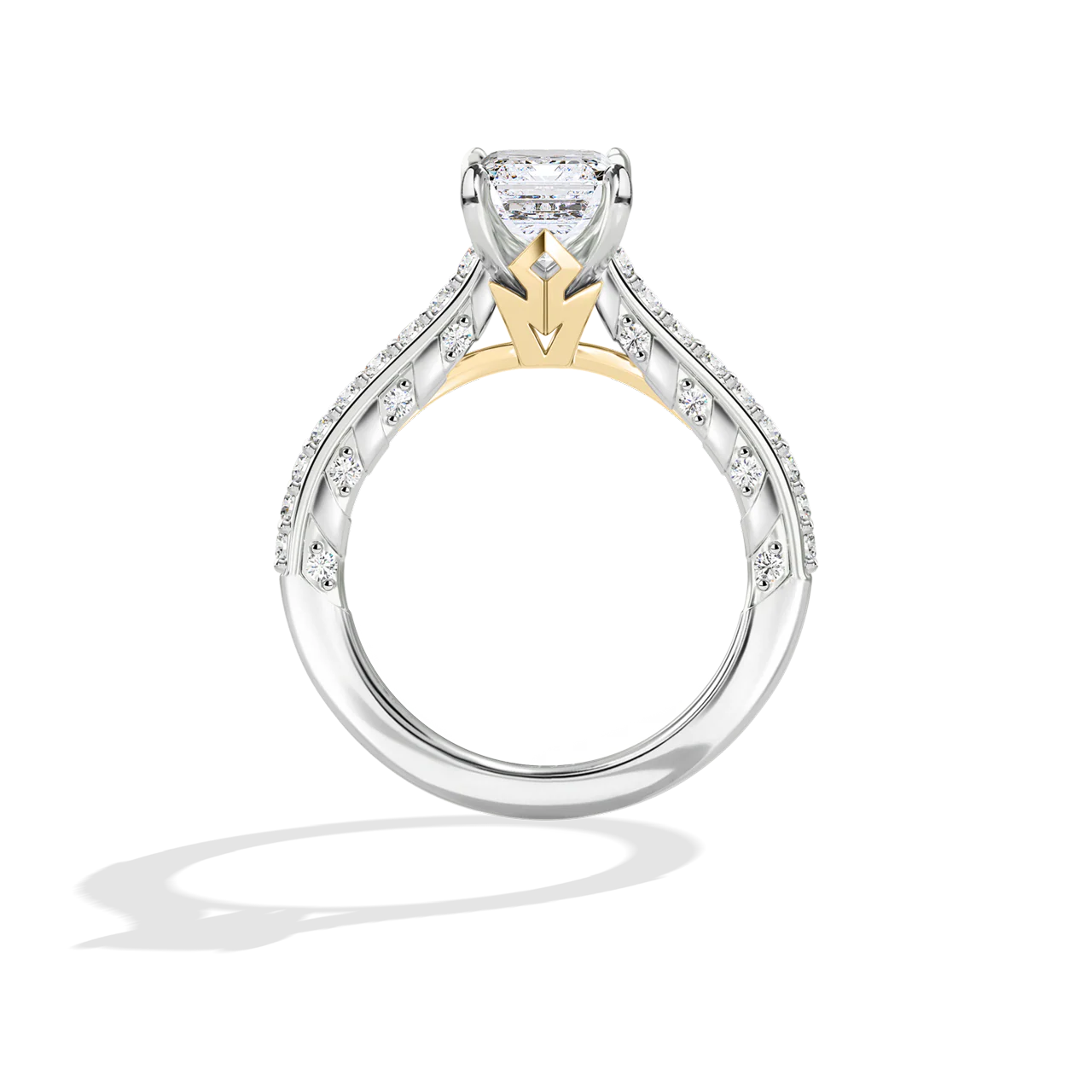 GALAXY STAR LAB GROWN DIAMONDS AHSOKA TANO 14K Gold Women's Engagement Ring - Image 17