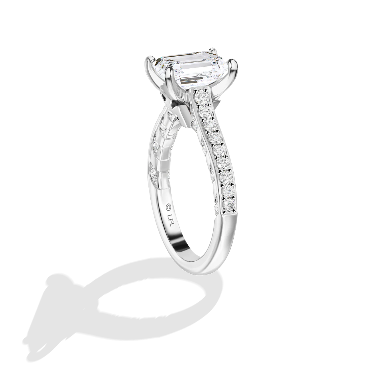 GALAXY STAR LAB GROWN DIAMONDS AHSOKA TANO 14K Gold Women's Engagement Ring - Image 19