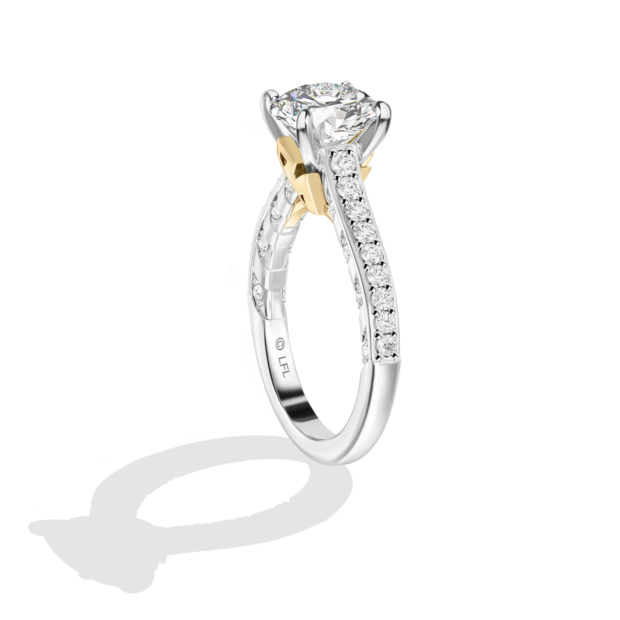 GALAXY STAR LAB GROWN DIAMONDS AHSOKA TANO 14K Gold Women's Engagement Ring - Image 24