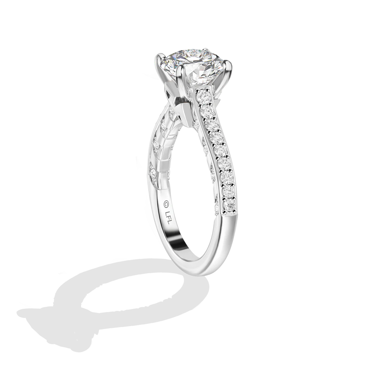 GALAXY STAR LAB GROWN DIAMONDS AHSOKA TANO 14K Gold Women's Engagement Ring - Image 27