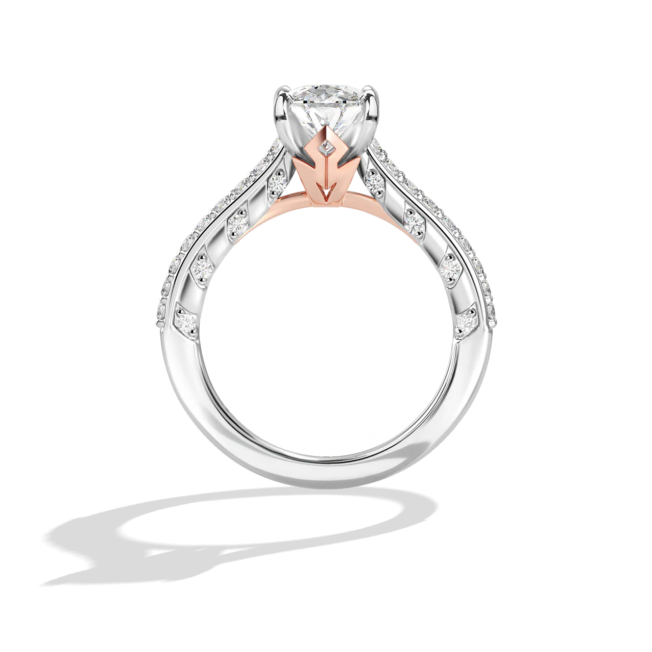 GALAXY STAR LAB GROWN DIAMONDS AHSOKA TANO 14K Gold Women's Engagement Ring - Image 4