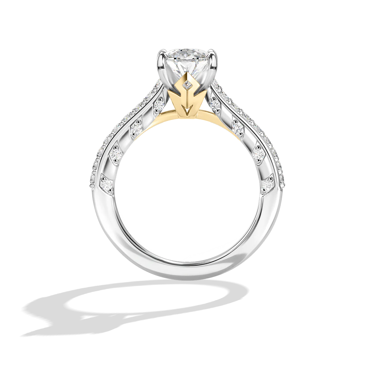GALAXY STAR LAB GROWN DIAMONDS AHSOKA TANO 14K Gold Women's Engagement Ring - Image 7