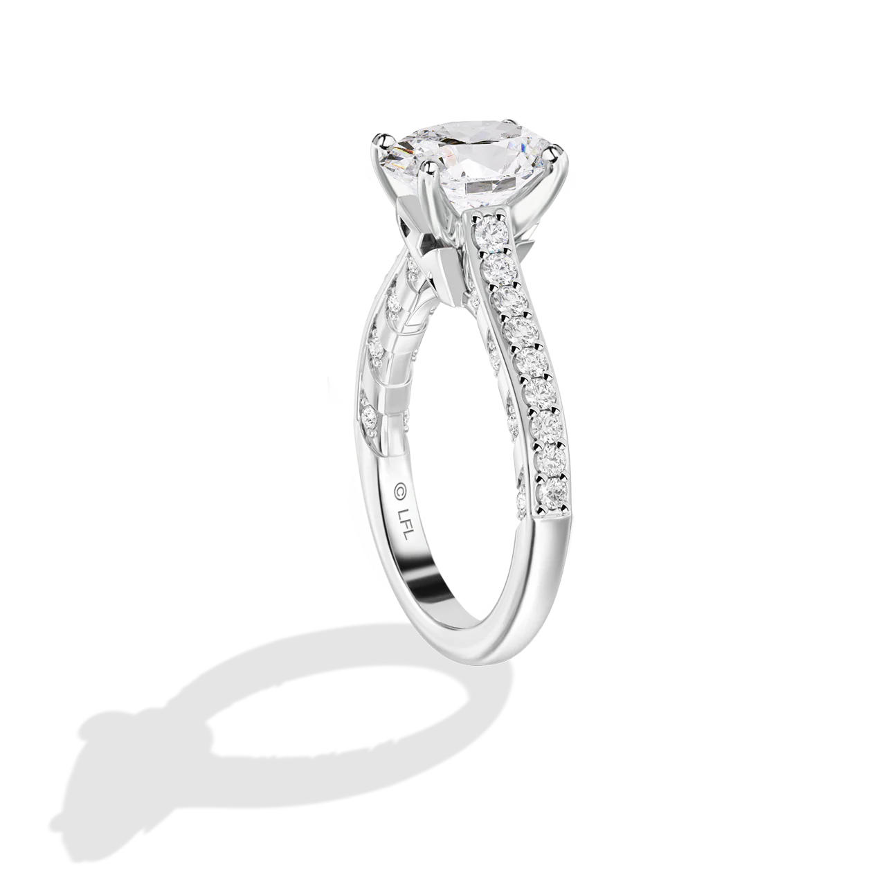 GALAXY STAR LAB GROWN DIAMONDS AHSOKA TANO 14K Gold Women's Engagement Ring - Image 9
