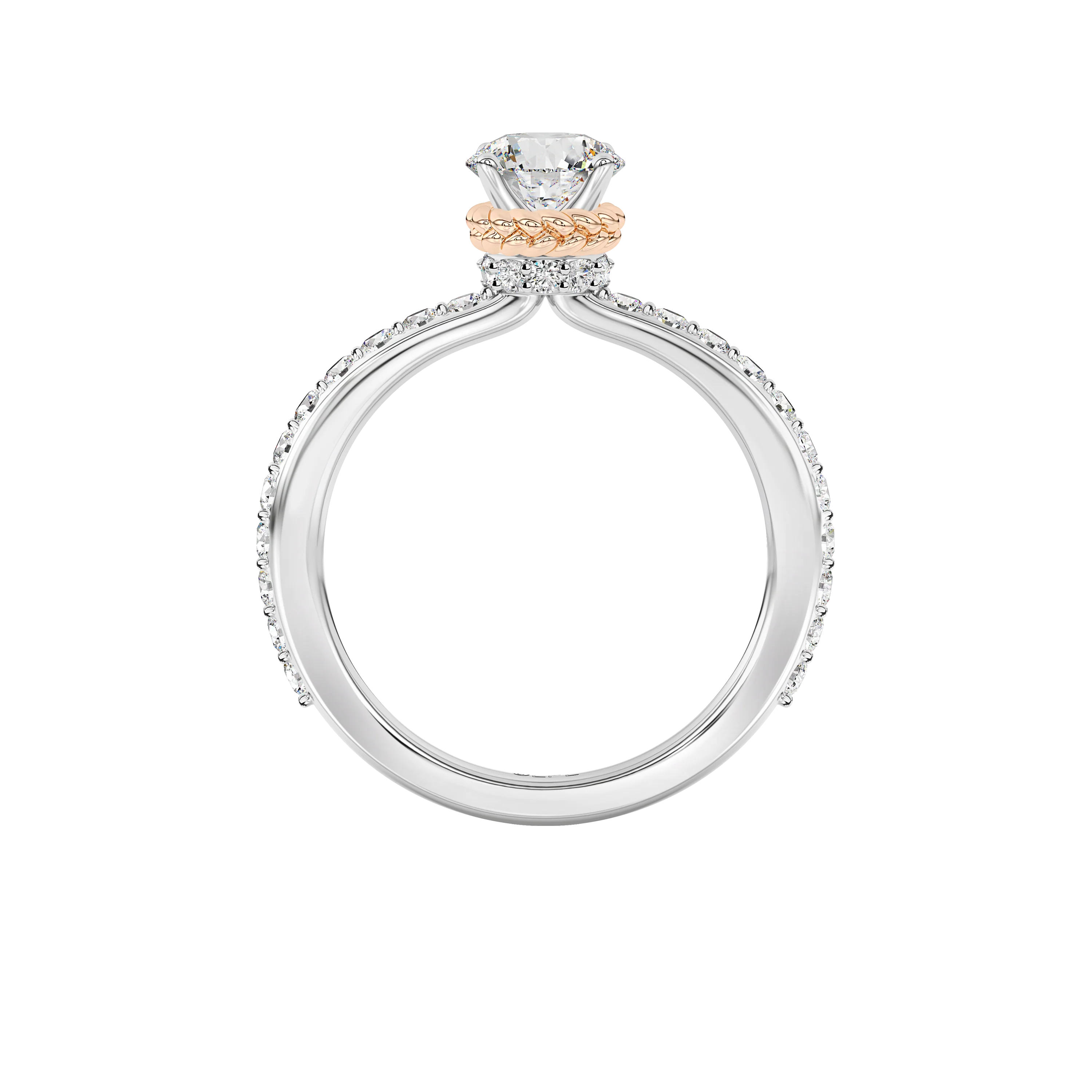 GALAXY STAR LAB GROWN DIAMONDS PRINCESS LEIA™ 14K Gold Solitaire Women's Engagement Ring - Image 2