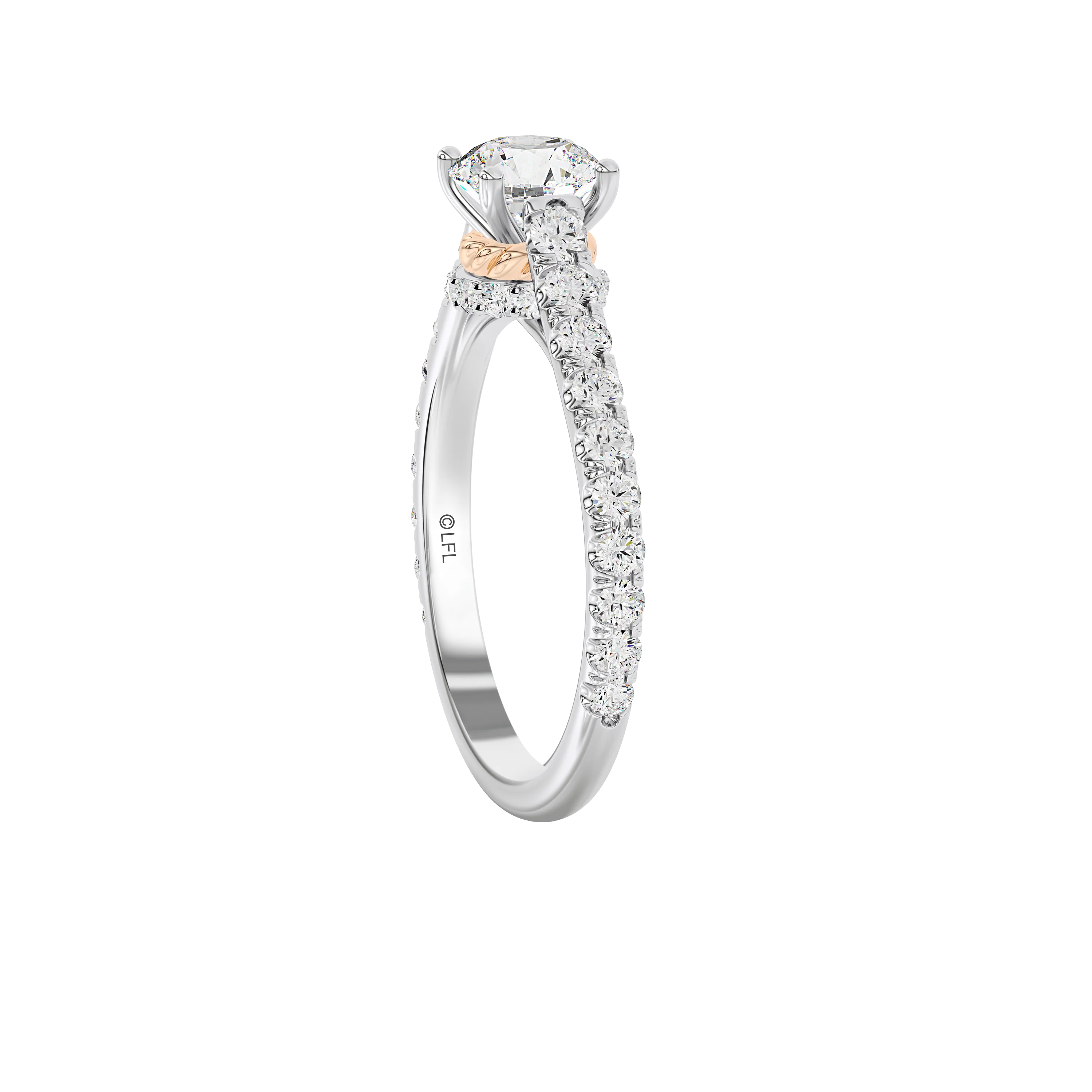 GALAXY STAR LAB GROWN DIAMONDS PRINCESS LEIA™ 14K Gold Solitaire Women's Engagement Ring - Image 3