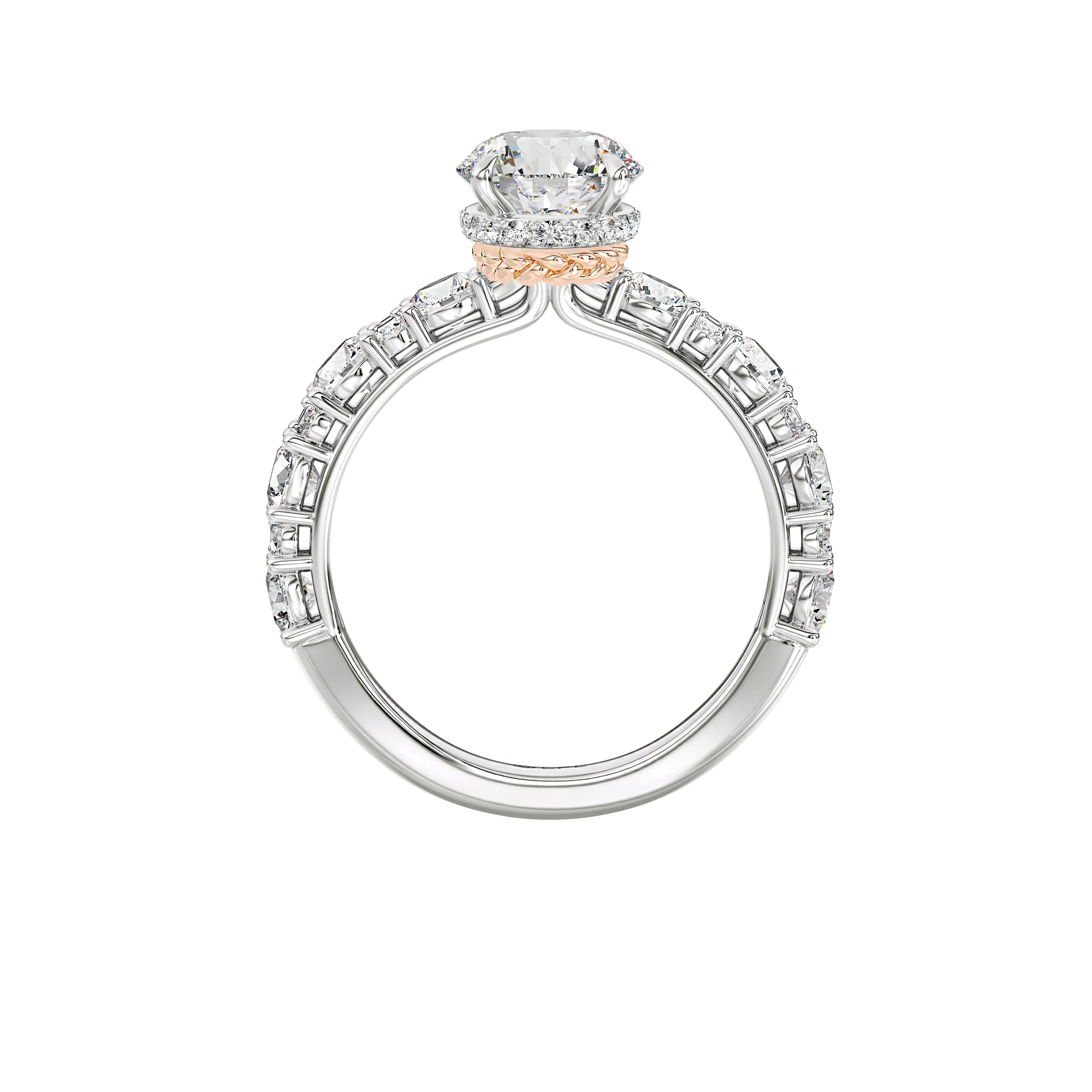 GALAXY STAR LAB GROWN DIAMONDS PRINCESS LEIA™ 14K Gold Solitaire Women's Engagement Ring - Image 2