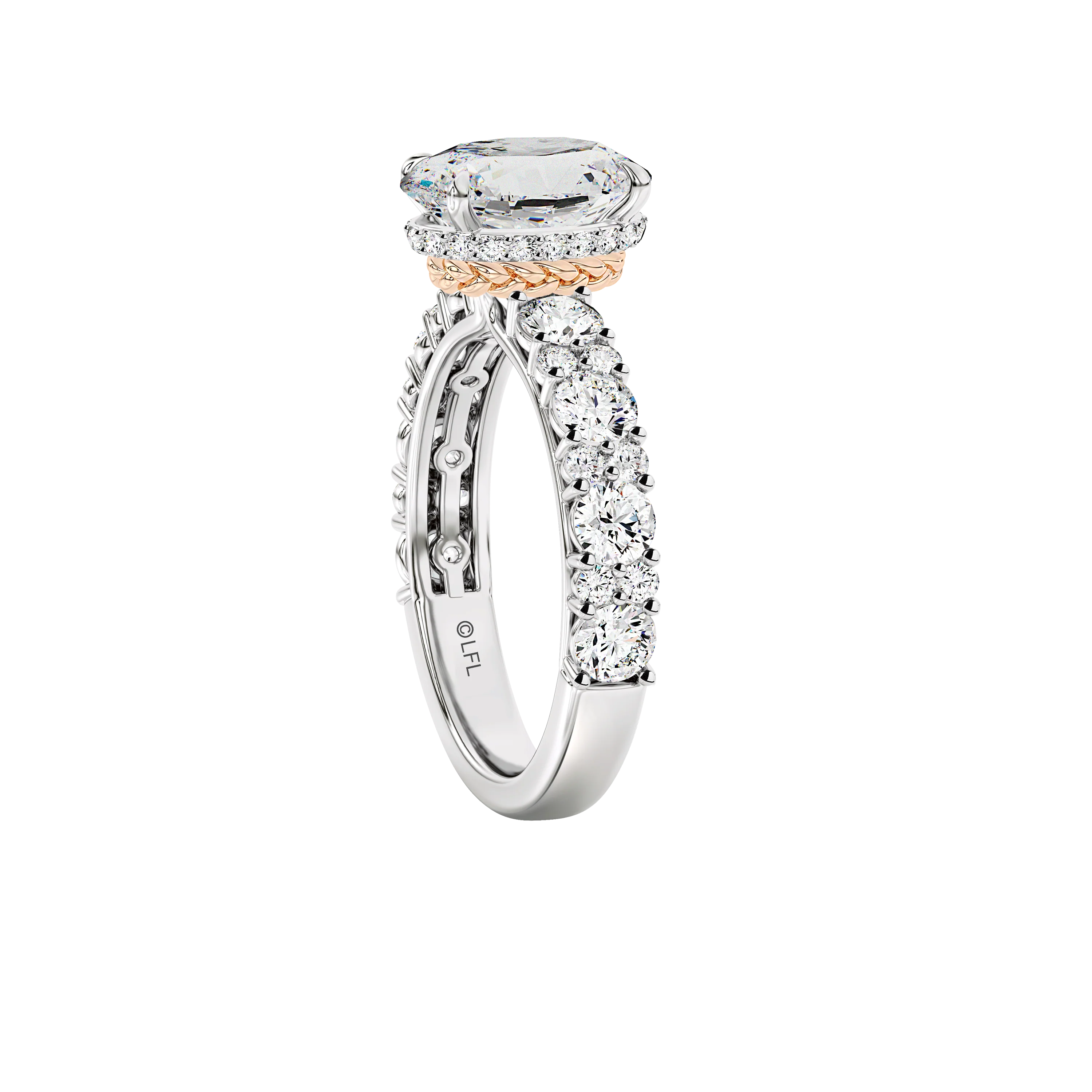 GALAXY STAR LAB GROWN DIAMONDS PRINCESS LEIA™ 14K Gold Solitaire Women's Engagement Ring - Image 3