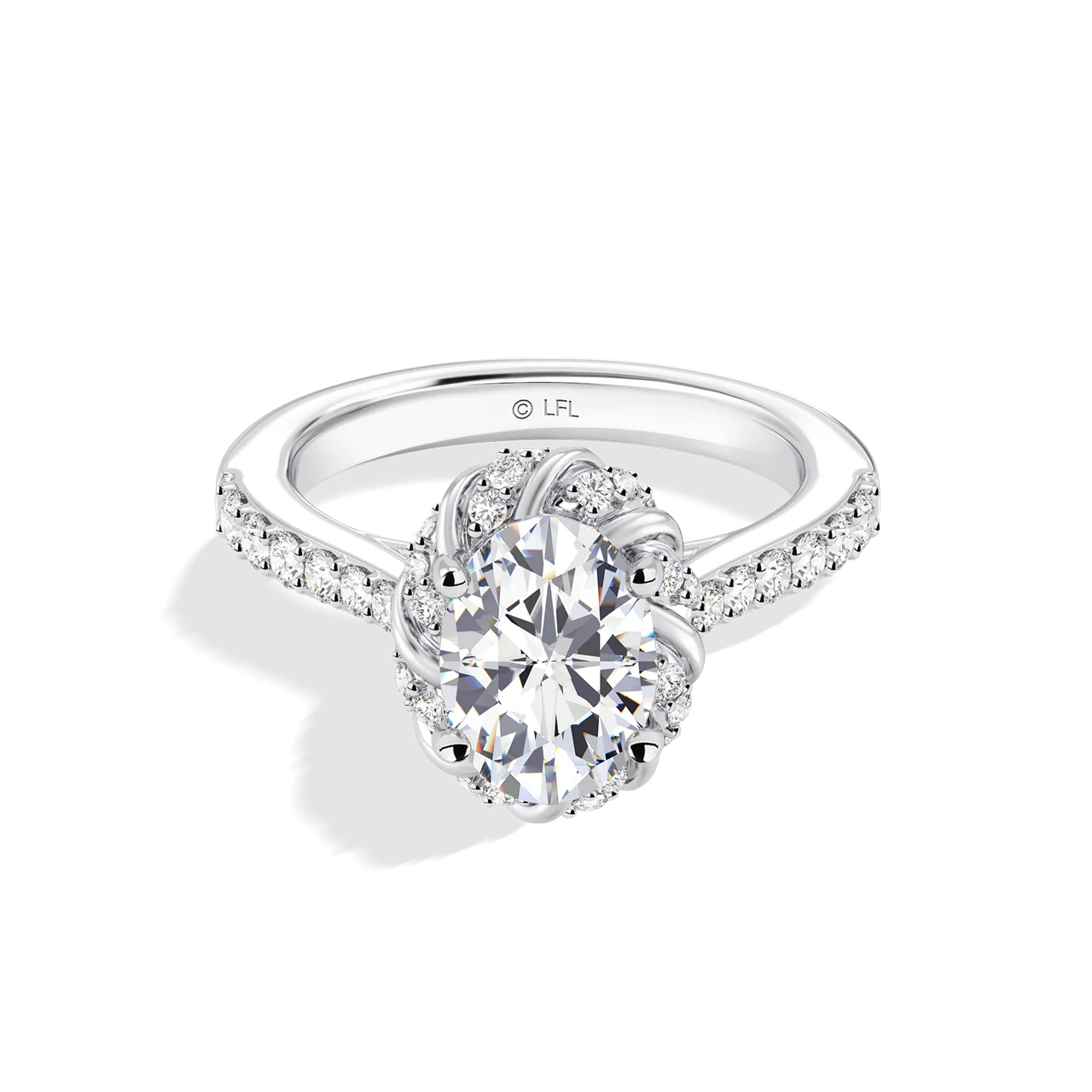 GALAXY STAR LAB GROWN DIAMONDS PRINCESS LEIA 14K Gold Women's Engagement Ring - Image 16