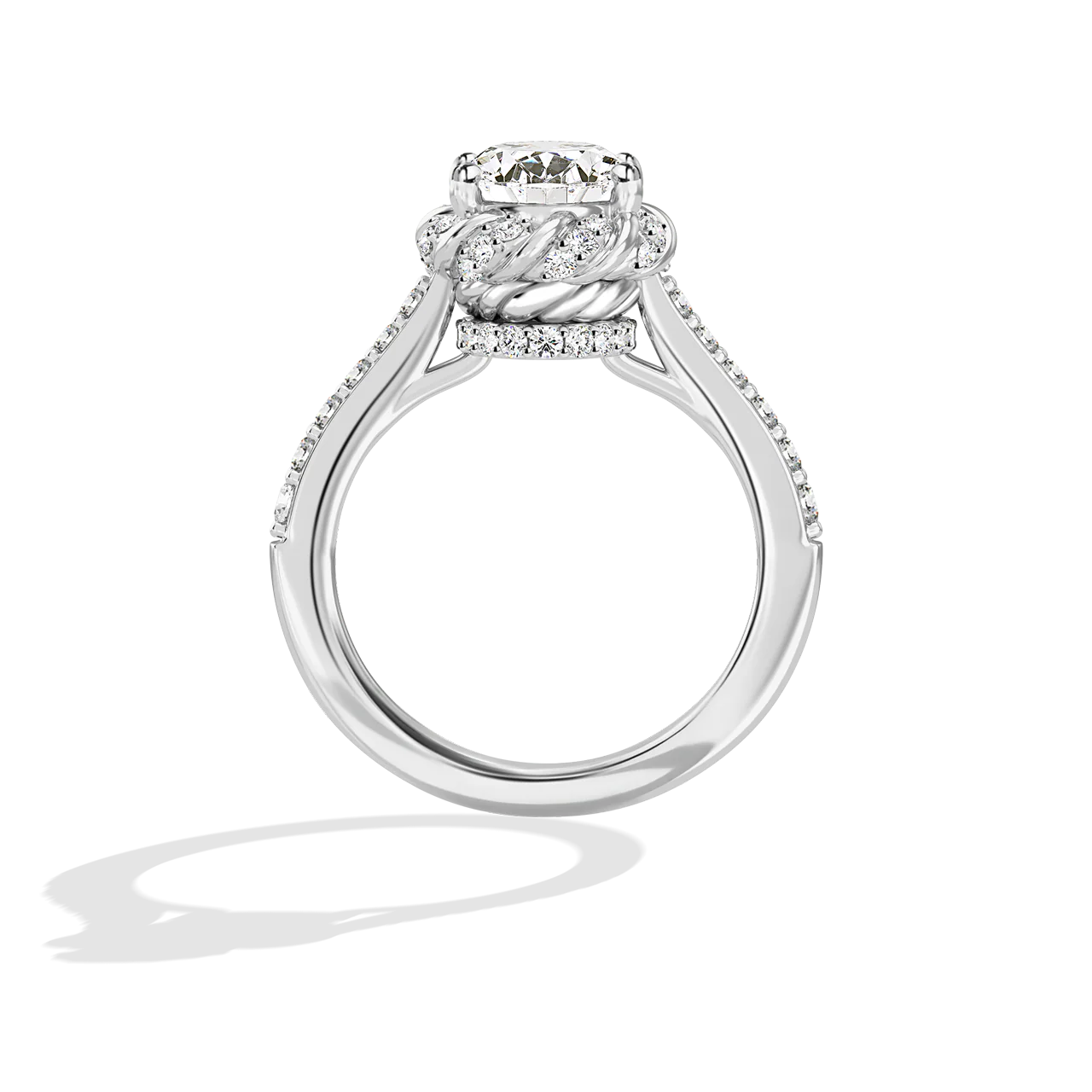 GALAXY STAR LAB GROWN DIAMONDS PRINCESS LEIA 14K Gold Women's Engagement Ring - Image 17