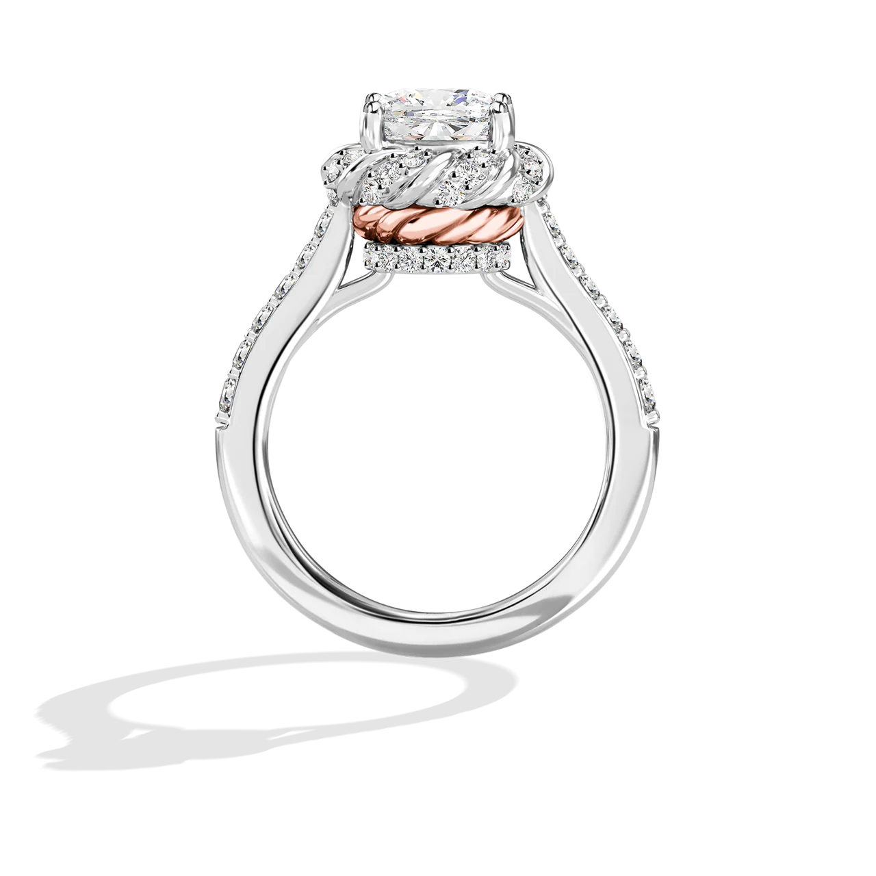 GALAXY STAR LAB GROWN DIAMONDS PRINCESS LEIA 14K Gold Women's Engagement Ring - Image 20