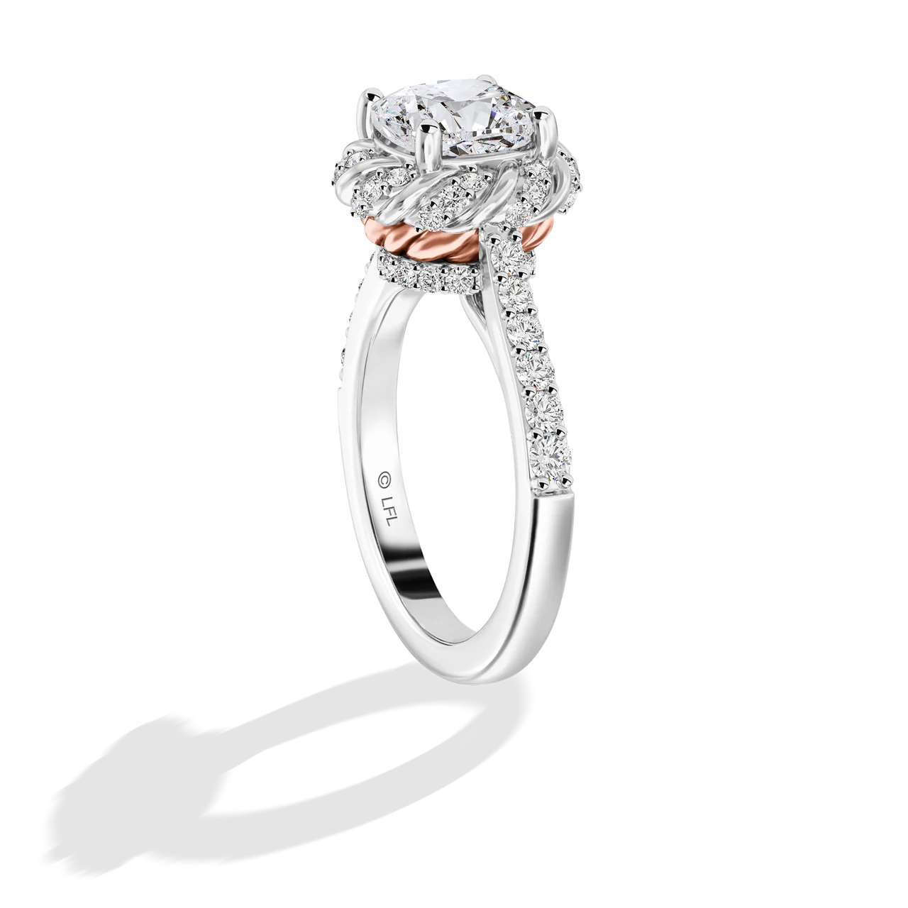 GALAXY STAR LAB GROWN DIAMONDS PRINCESS LEIA 14K Gold Women's Engagement Ring - Image 21