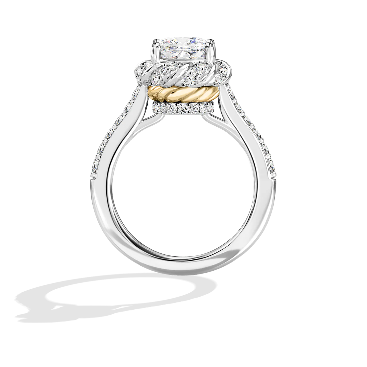 GALAXY STAR LAB GROWN DIAMONDS PRINCESS LEIA 14K Gold Women's Engagement Ring - Image 23