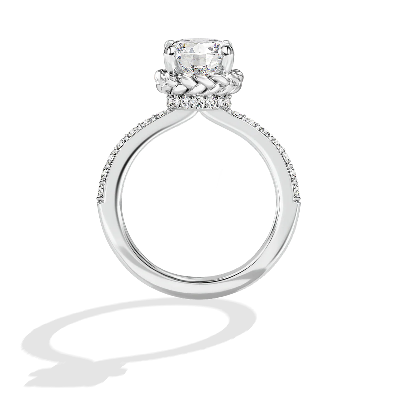 GALAXY STAR LAB GROWN DIAMONDS PRINCESS LEIA 14K Gold Women's Engagement Ring - Image 10