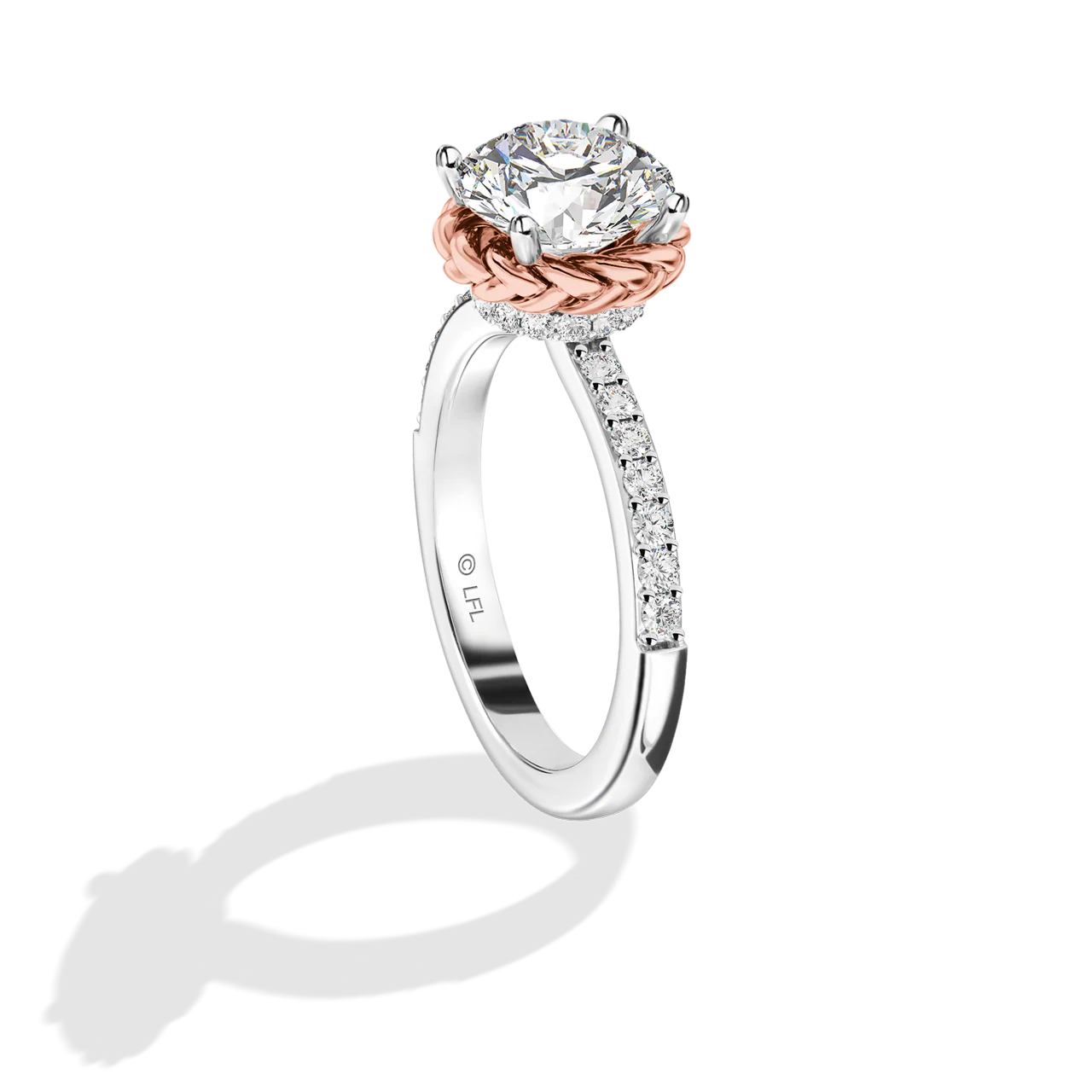 GALAXY STAR LAB GROWN DIAMONDS PRINCESS LEIA 14K Gold Women's Engagement Ring - Image 12