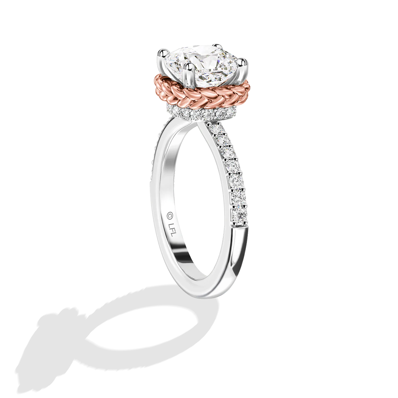 GALAXY STAR LAB GROWN DIAMONDS PRINCESS LEIA 14K Gold Women's Engagement Ring - Image 13