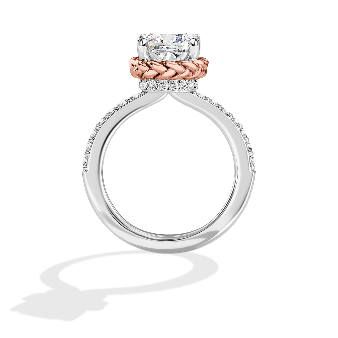 GALAXY STAR LAB GROWN DIAMONDS PRINCESS LEIA 14K Gold Women's Engagement Ring - Image 14