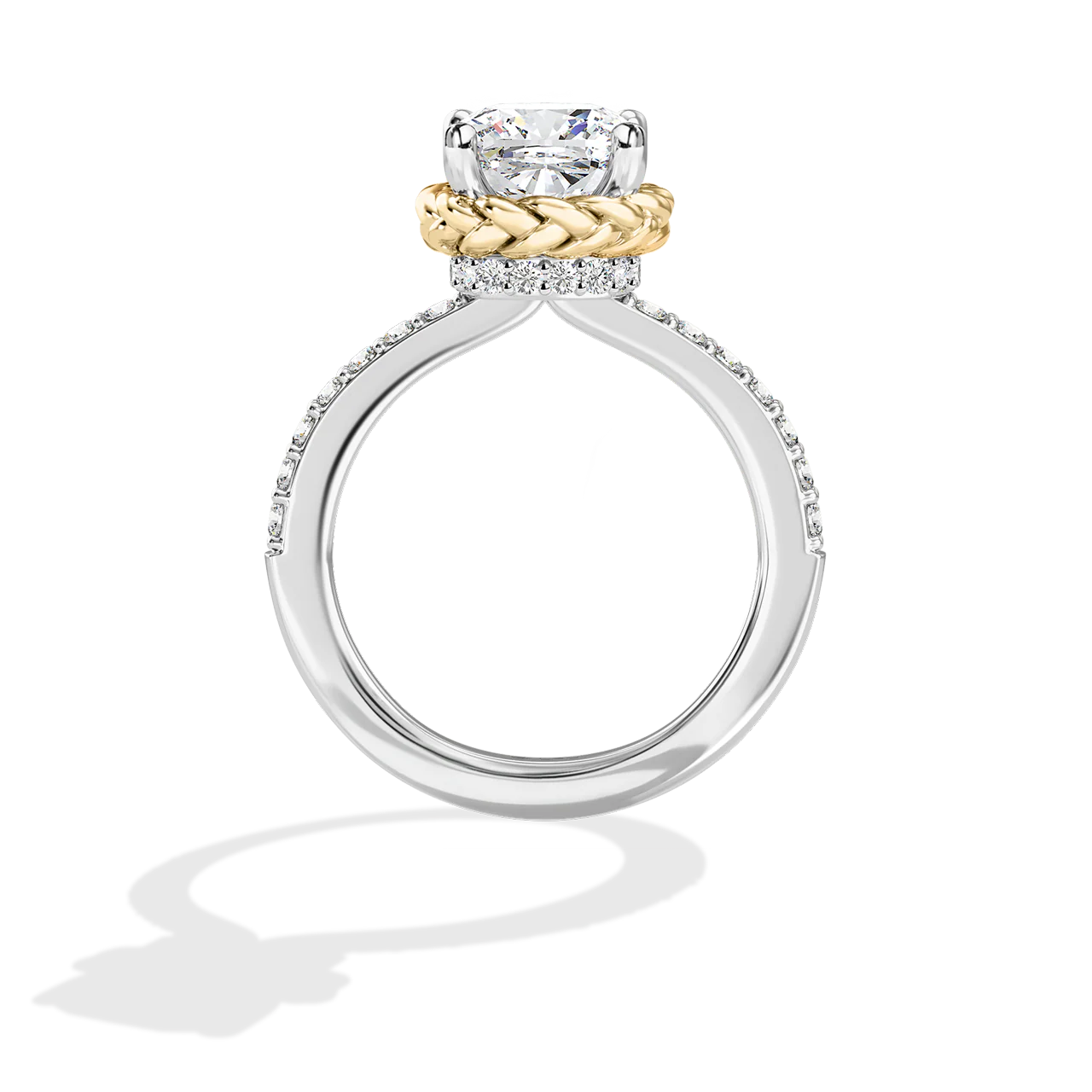 GALAXY STAR LAB GROWN DIAMONDS PRINCESS LEIA 14K Gold Women's Engagement Ring - Image 17