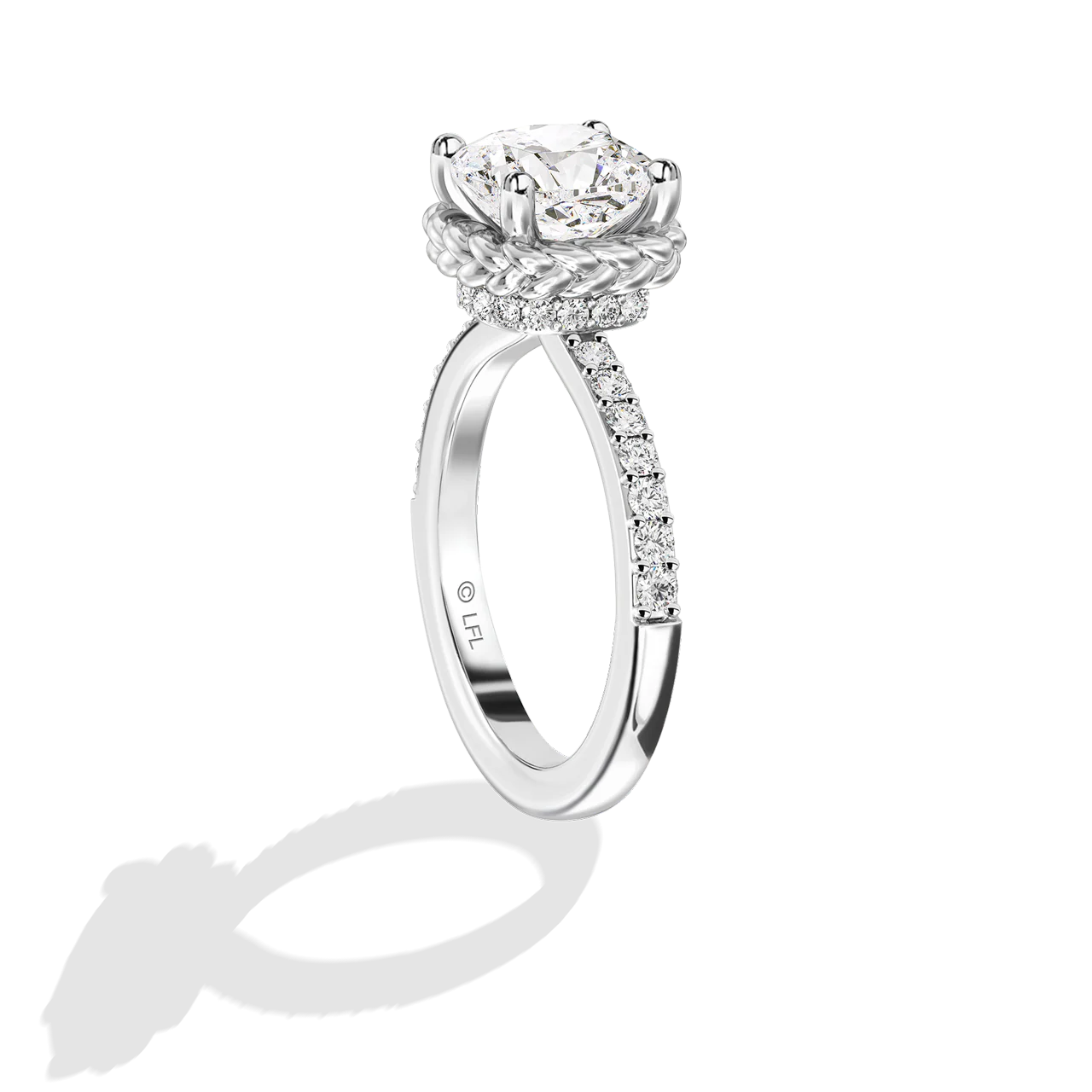 GALAXY STAR LAB GROWN DIAMONDS PRINCESS LEIA 14K Gold Women's Engagement Ring - Image 19