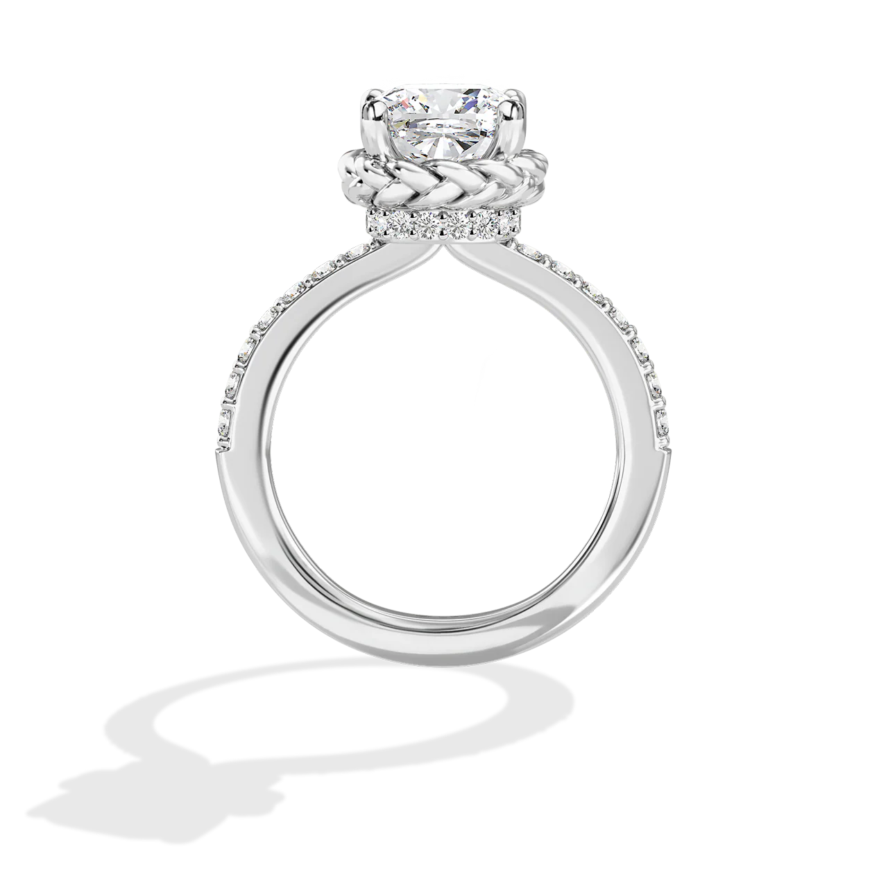 GALAXY STAR LAB GROWN DIAMONDS PRINCESS LEIA 14K Gold Women's Engagement Ring - Image 20