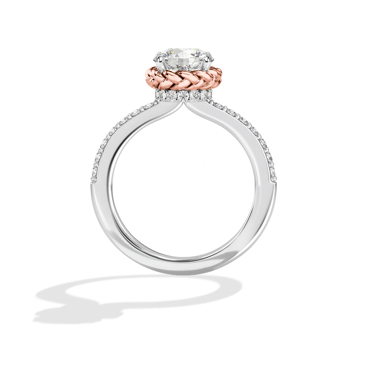 GALAXY STAR LAB GROWN DIAMONDS PRINCESS LEIA 14K Gold Women's Engagement Ring - Image 22