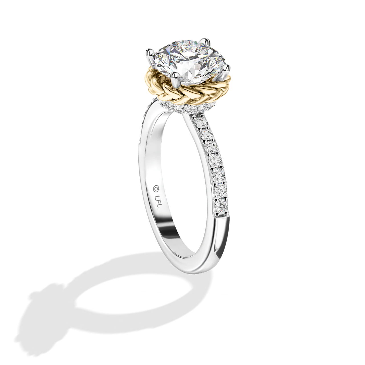 GALAXY STAR LAB GROWN DIAMONDS PRINCESS LEIA 14K Gold Women's Engagement Ring - Image 24