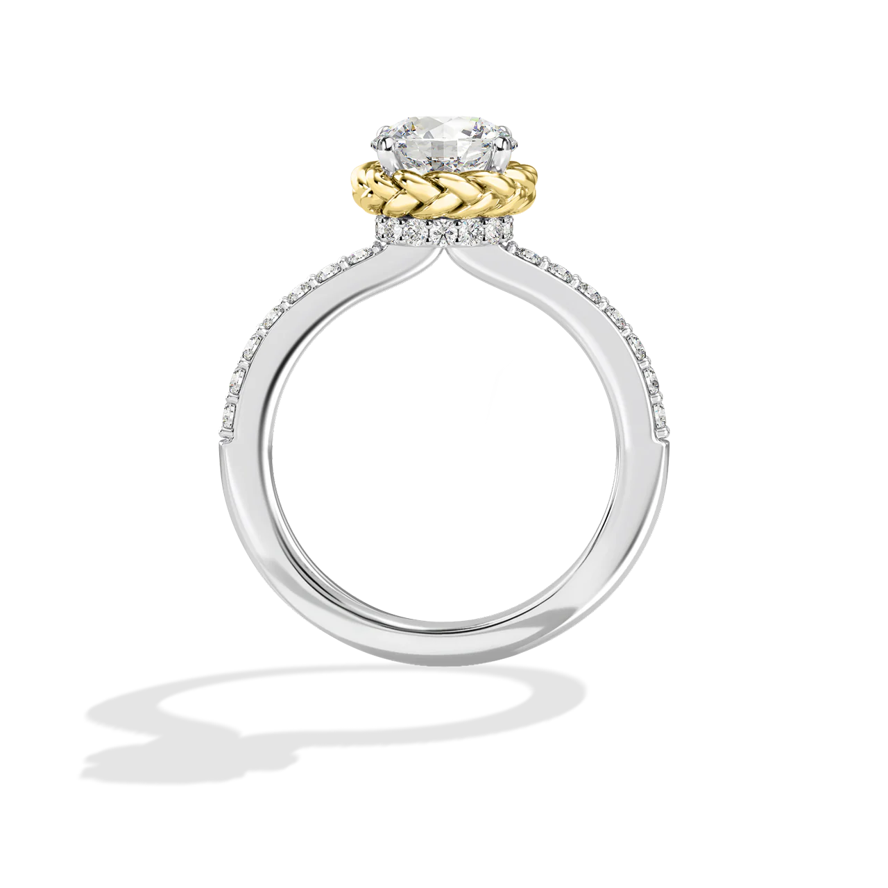 GALAXY STAR LAB GROWN DIAMONDS PRINCESS LEIA 14K Gold Women's Engagement Ring - Image 25