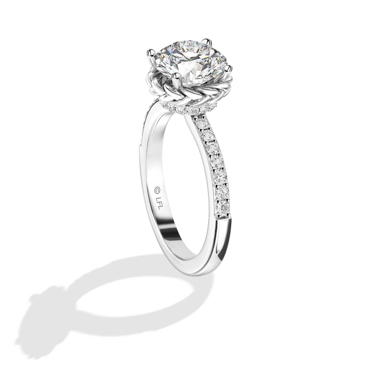 GALAXY STAR LAB GROWN DIAMONDS PRINCESS LEIA 14K Gold Women's Engagement Ring - Image 27