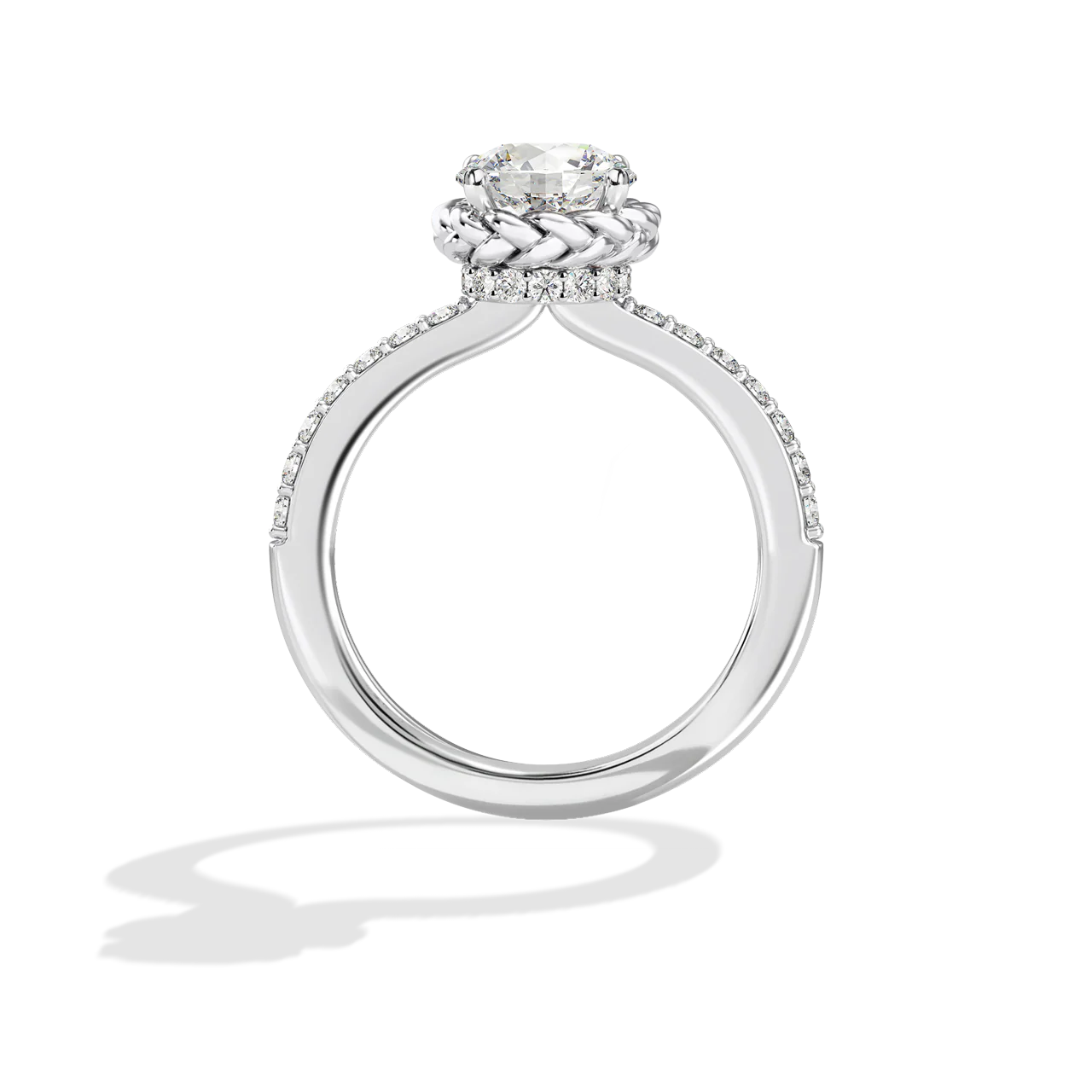 GALAXY STAR LAB GROWN DIAMONDS PRINCESS LEIA 14K Gold Women's Engagement Ring - Image 28