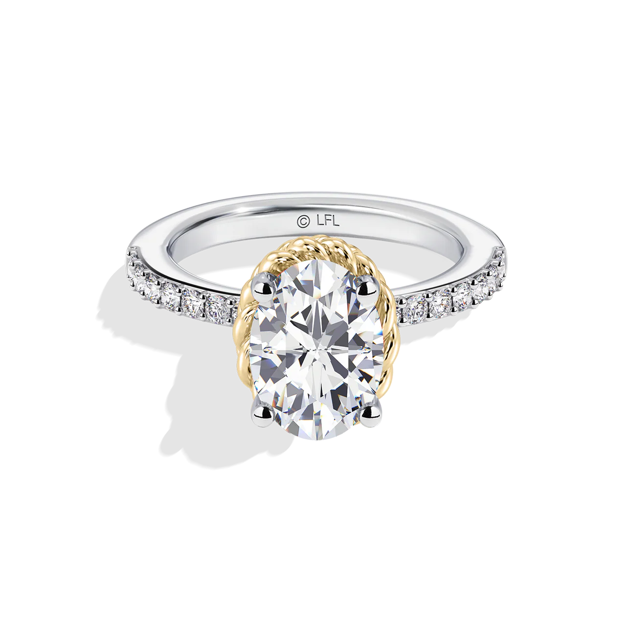 GALAXY STAR LAB GROWN DIAMONDS PRINCESS LEIA 14K Gold Women's Engagement Ring - Image 5