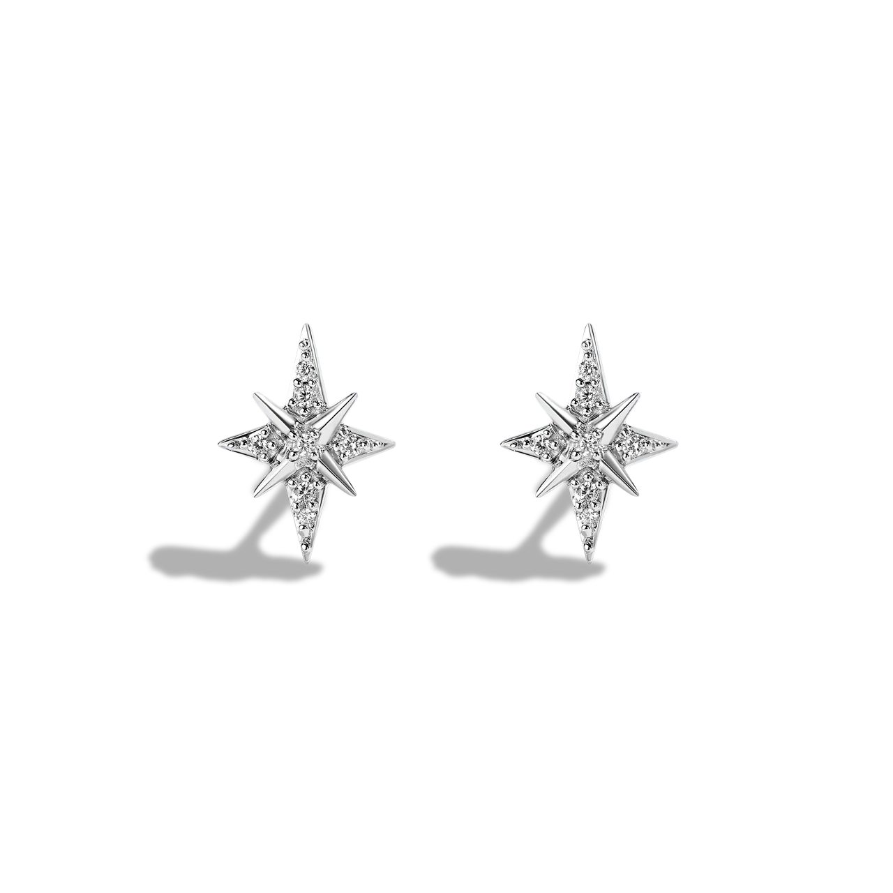 GROGU™ NECKLACE AND EARRINGS SET in Sterling Silver with 1/10 CT.TW. Diamonds and Mother of Pearl - Image 3