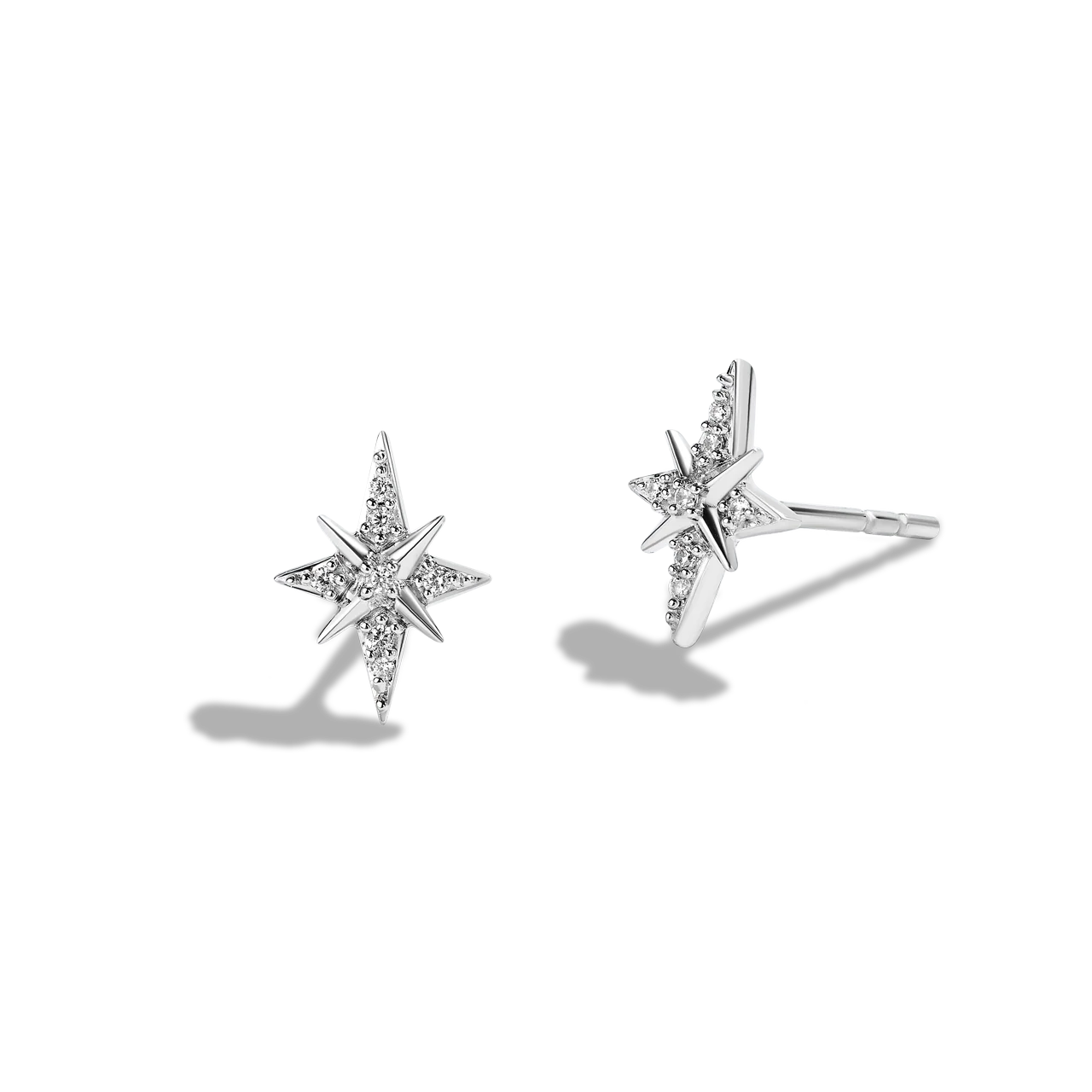 GROGU™ NECKLACE AND EARRINGS SET in Sterling Silver with 1/10 CT.TW. Diamonds and Mother of Pearl - Image 4