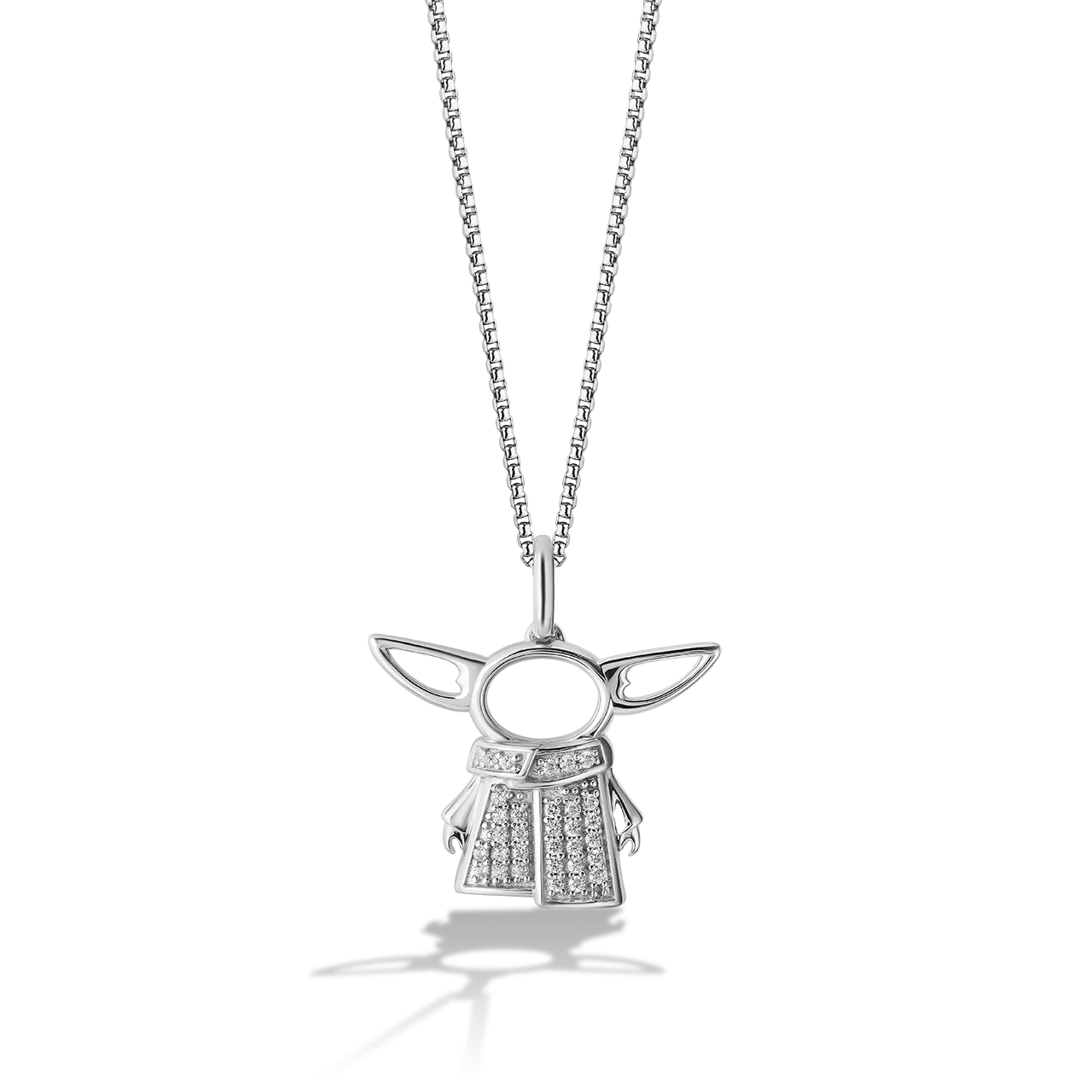 GROGU™ WOMEN'S PENDANT 1/10 CT.TW. White Diamonds 10K White Gold