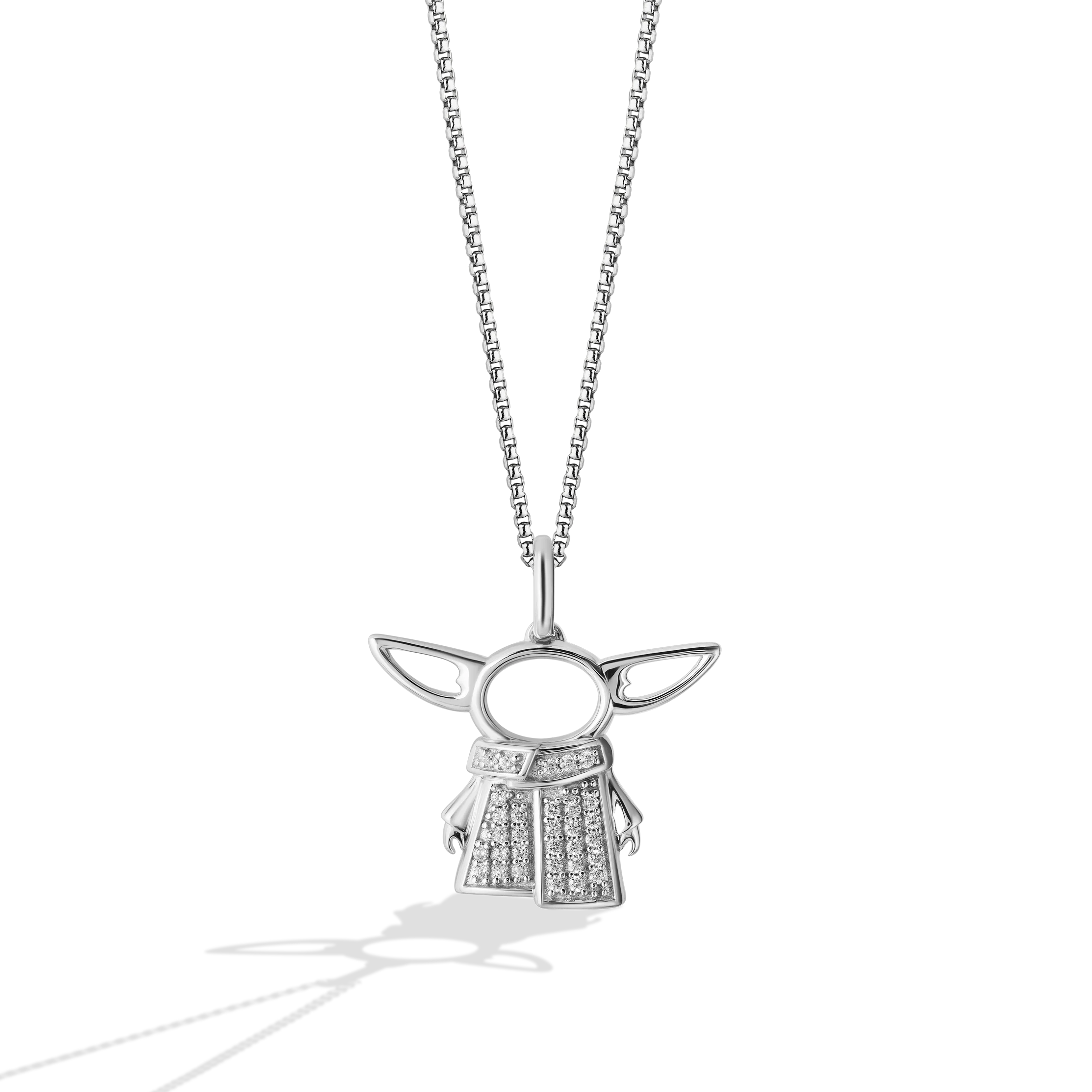 GROGU™ WOMEN'S PENDANT 1/10 CT.TW. White Diamonds Silver