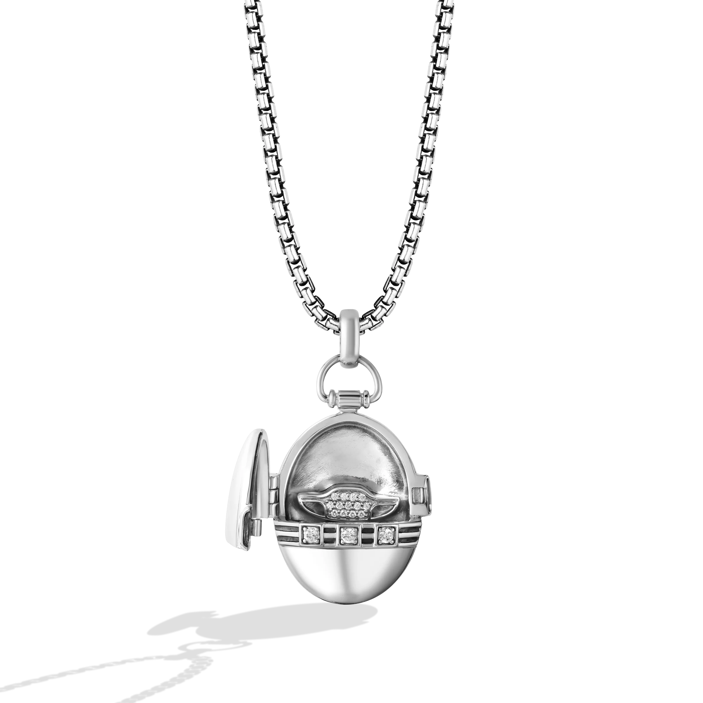 GROGU™ WOMEN'S PENDANT 1/5 CT.TW. White Diamonds Silver