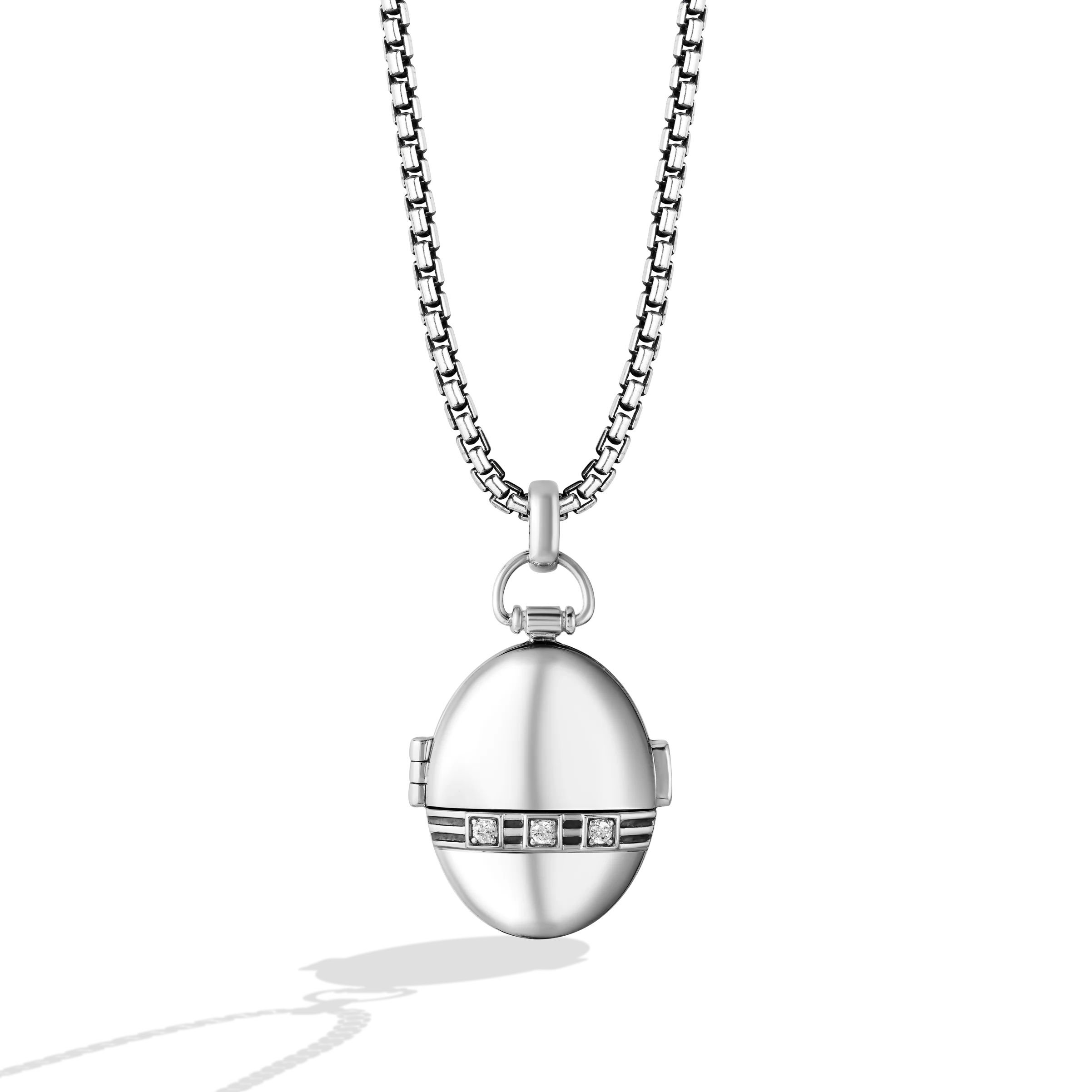 GROGU™ WOMEN'S PENDANT 1/5 CT.TW. White Diamonds Silver - Image 2