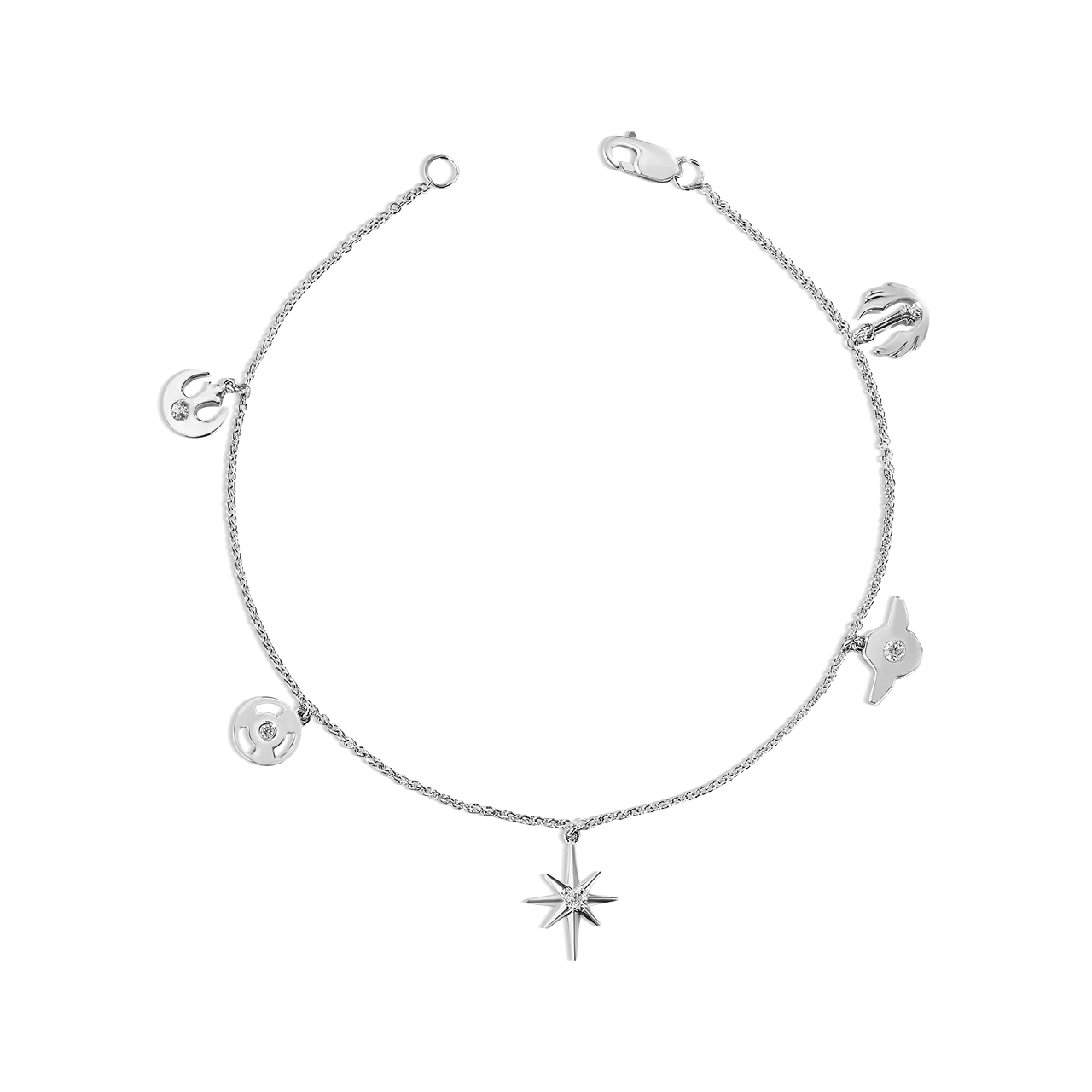 INTO THE GALAXY WOMEN'S BRACELET 1/10 CT.TW. Diamond, Sterling Silver