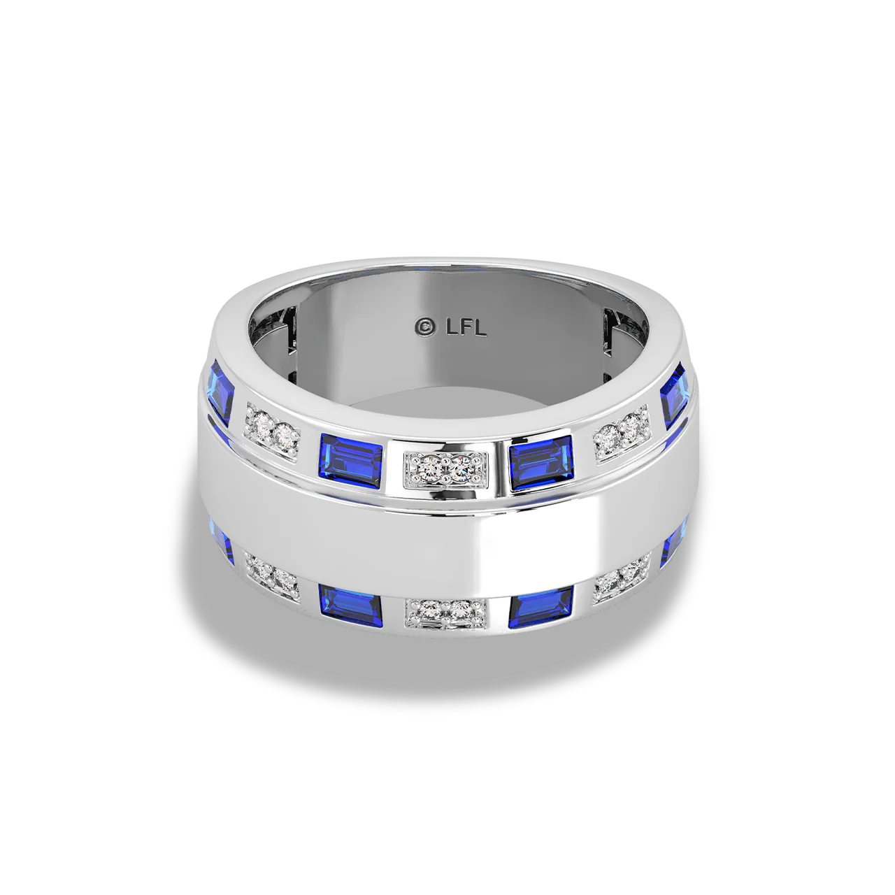 R2 SERIES WOMEN'S RING 1/10 CT.TW., Sapphire, 10K