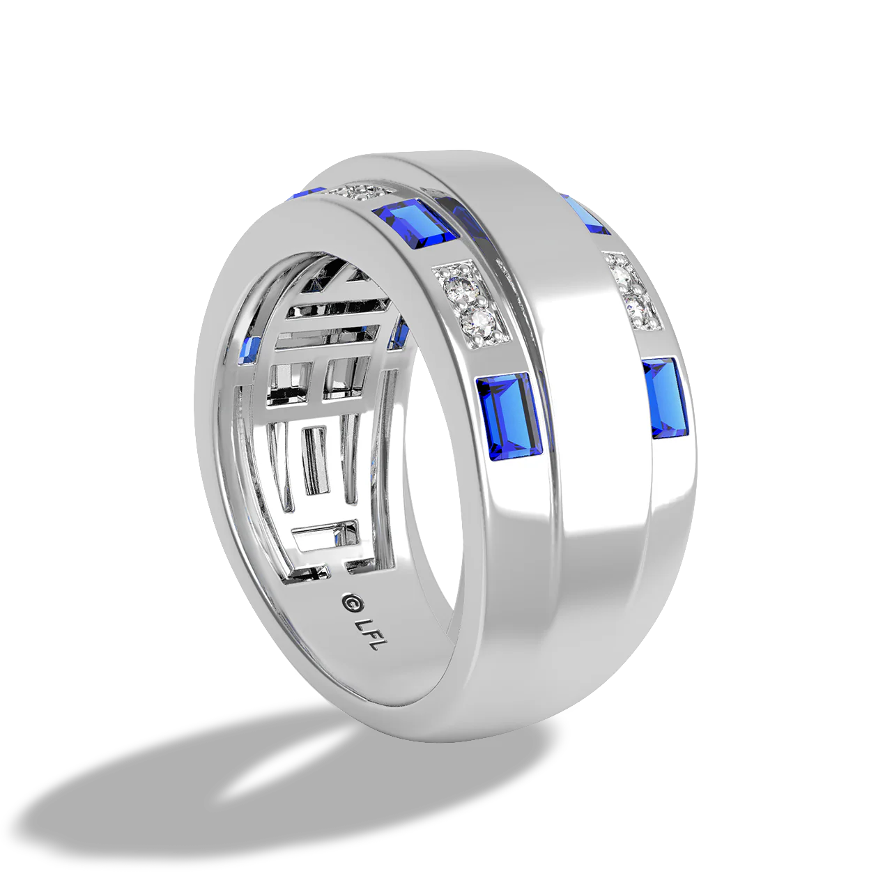 R2 SERIES WOMEN'S RING 1/10 CT.TW., Sapphire, 10K - Image 2
