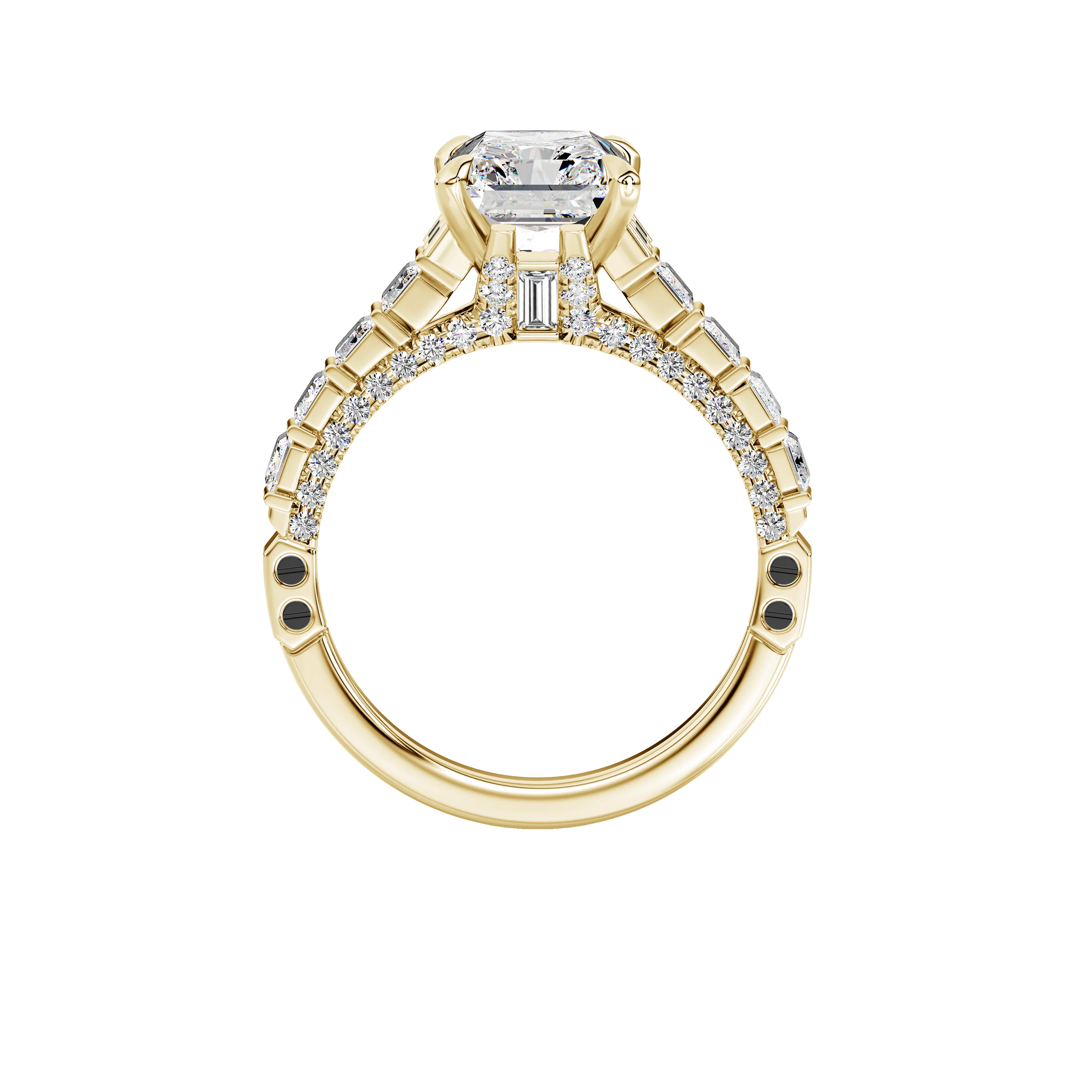 GALAXY STAR LAB GROWN DIAMONDS MILLENNIUM FALCON™ Engagement Ring in 14K Gold - Image 5