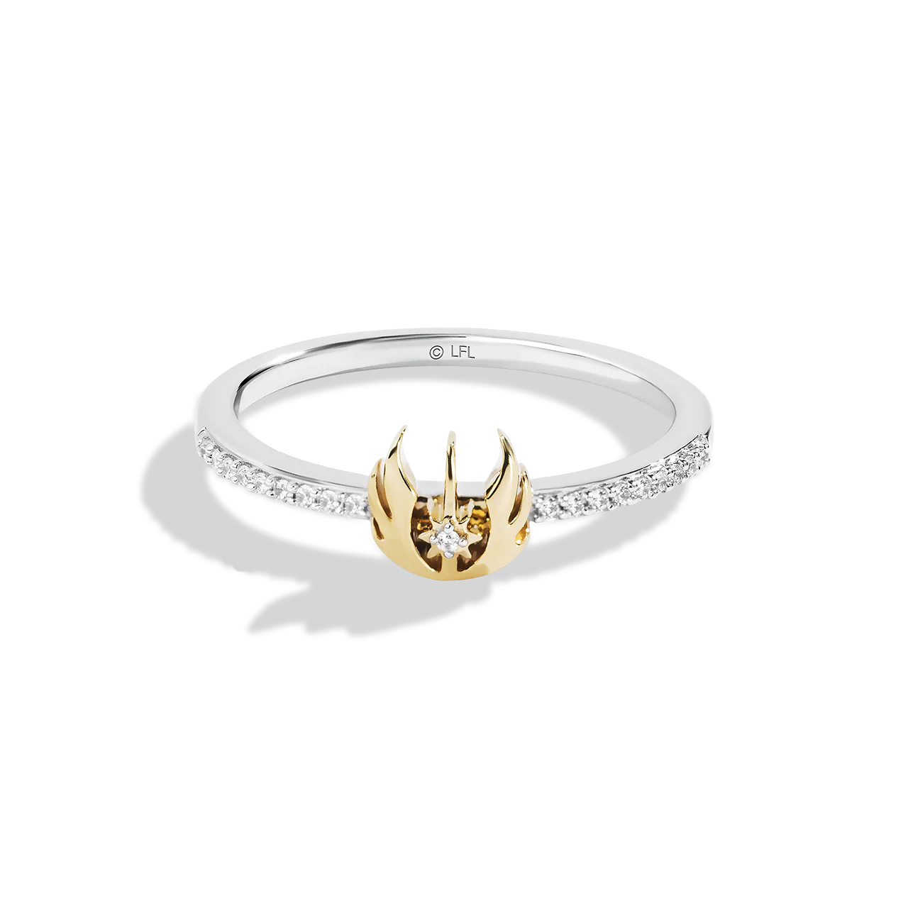 THE JEDI™ ORDER WOMEN'S RING Diamond Accent, Sterling Silver and 10K Yellow Gold