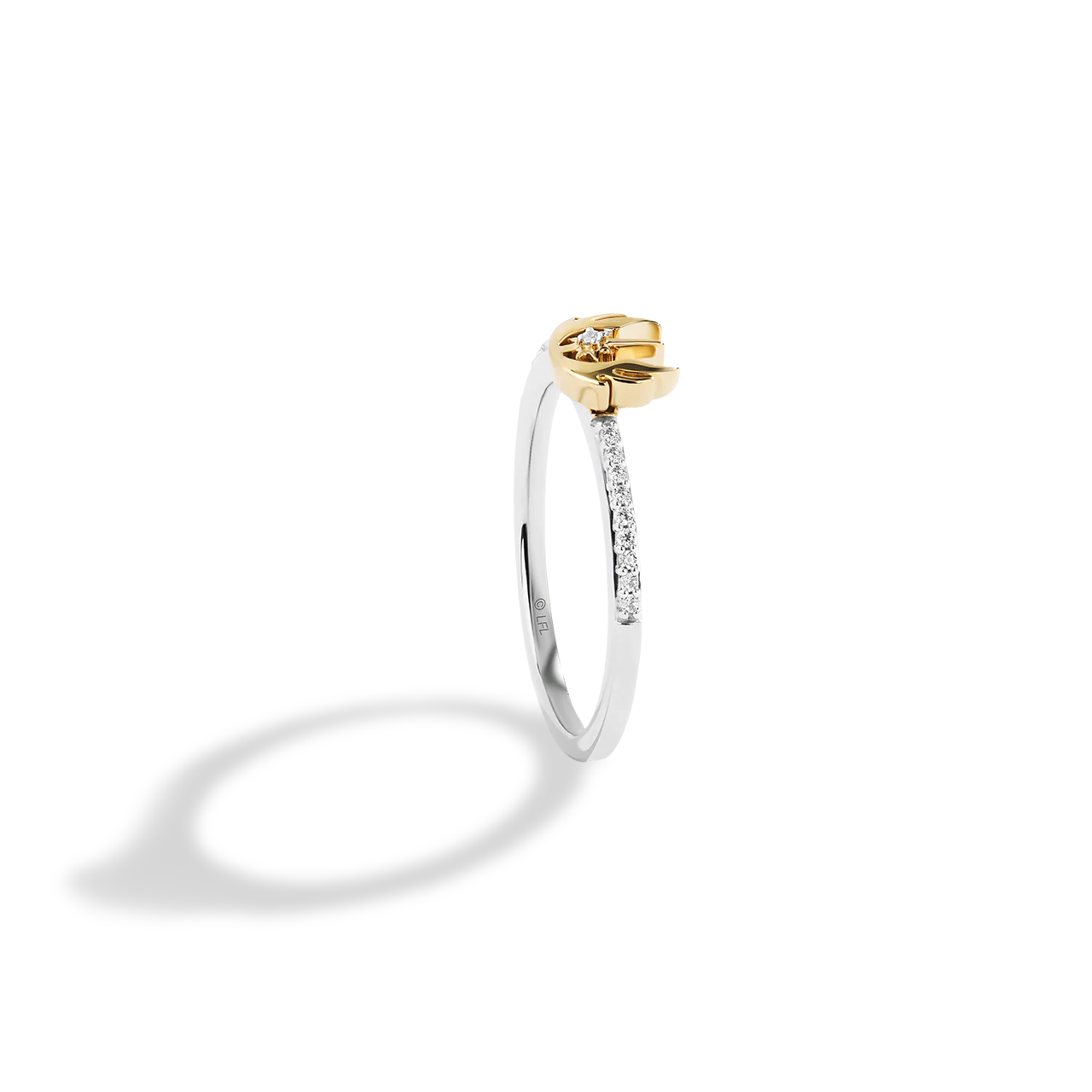 THE JEDI™ ORDER WOMEN'S RING Diamond Accent, Sterling Silver and 10K Yellow Gold - Image 2